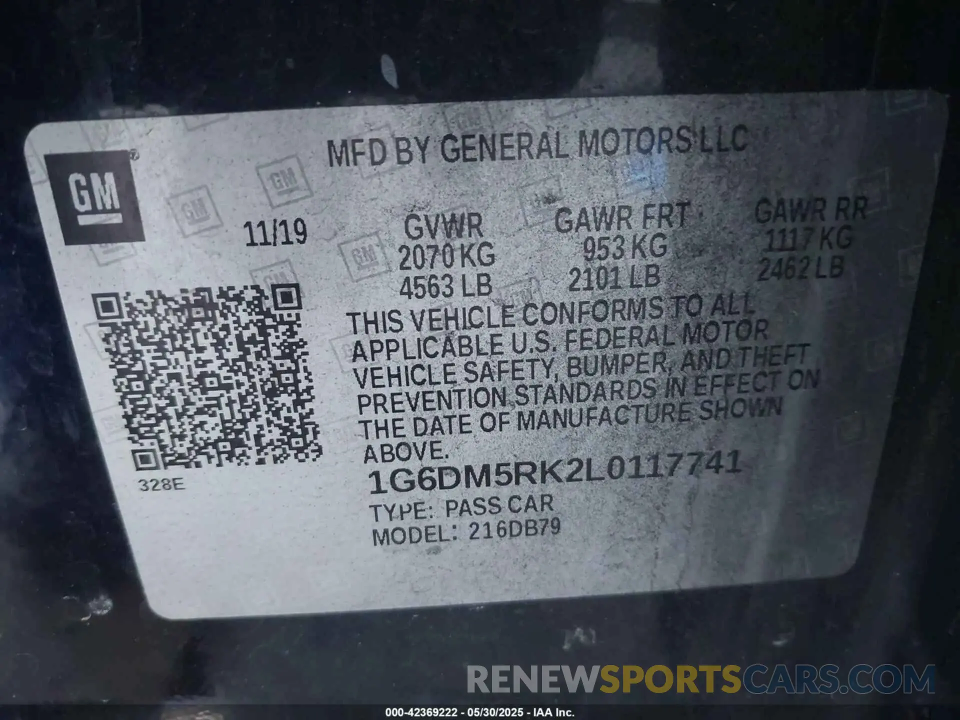 9 Photograph of a damaged car 1G6DM5RK2L0117741 CADILLAC CT5 2020