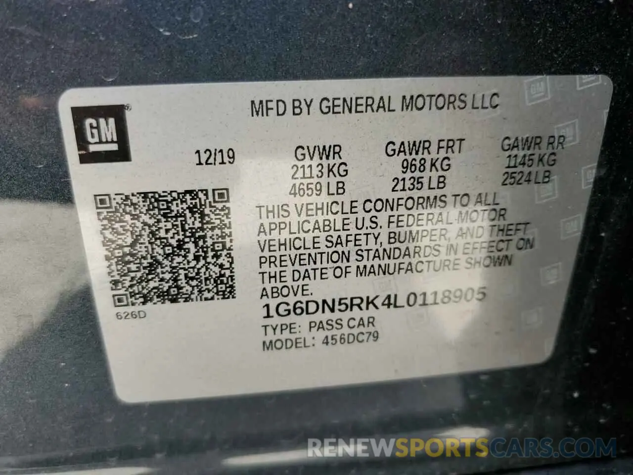 14 Photograph of a damaged car 1G6DN5RK4L0118905 CADILLAC CT5 2020