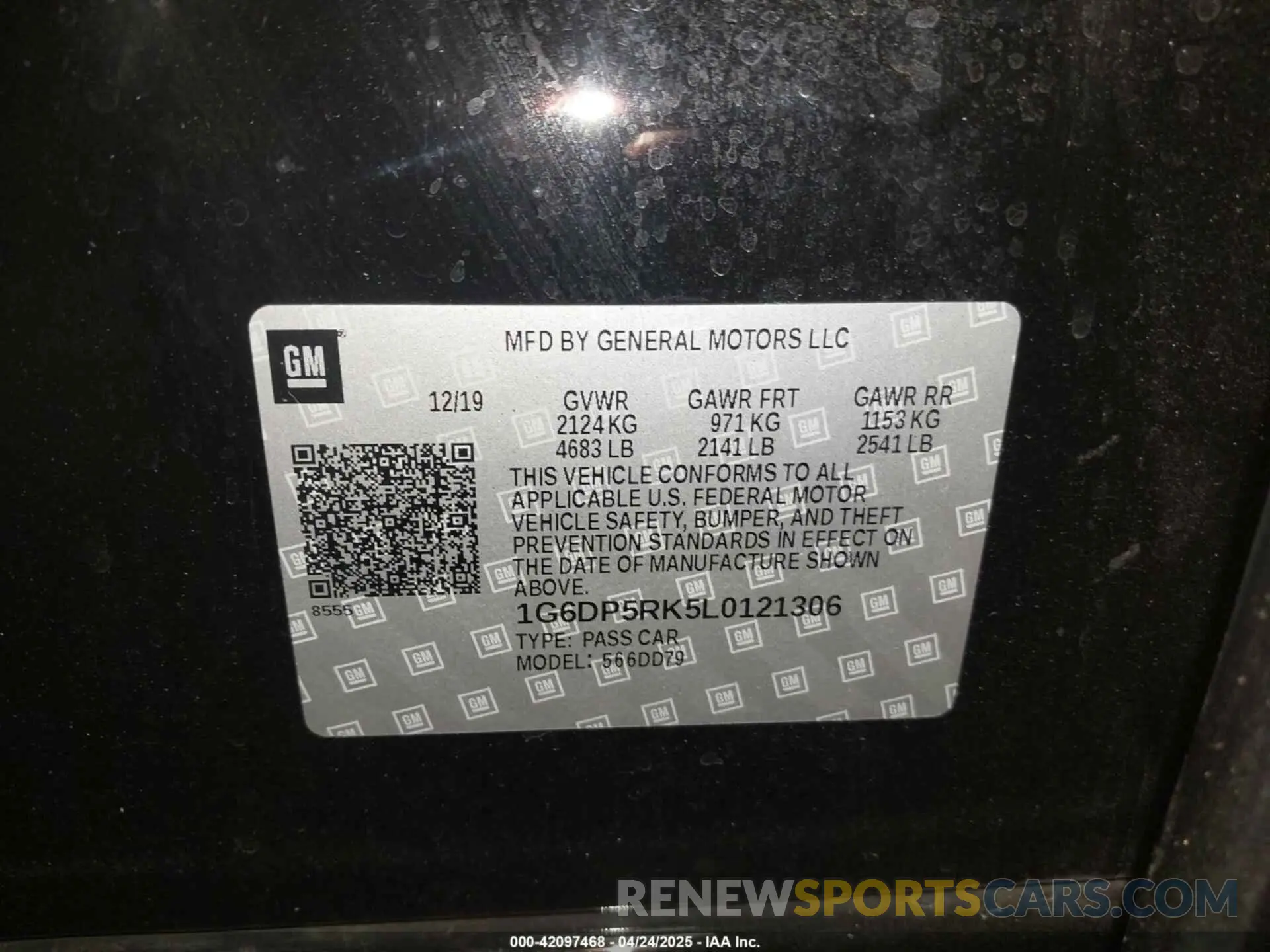 9 Photograph of a damaged car 1G6DP5RK5L0121306 CADILLAC CT5 2020