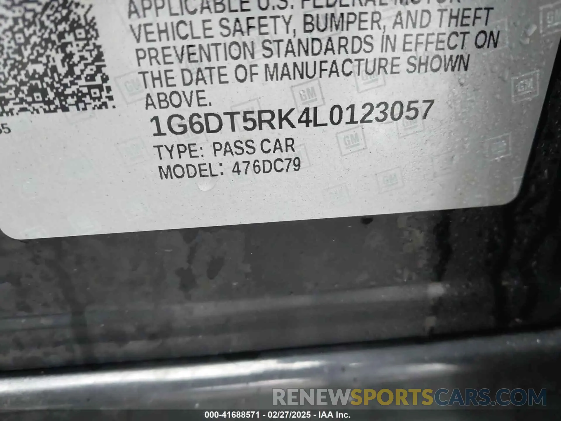 9 Photograph of a damaged car 1G6DT5RK4L0123057 CADILLAC CT5 2020
