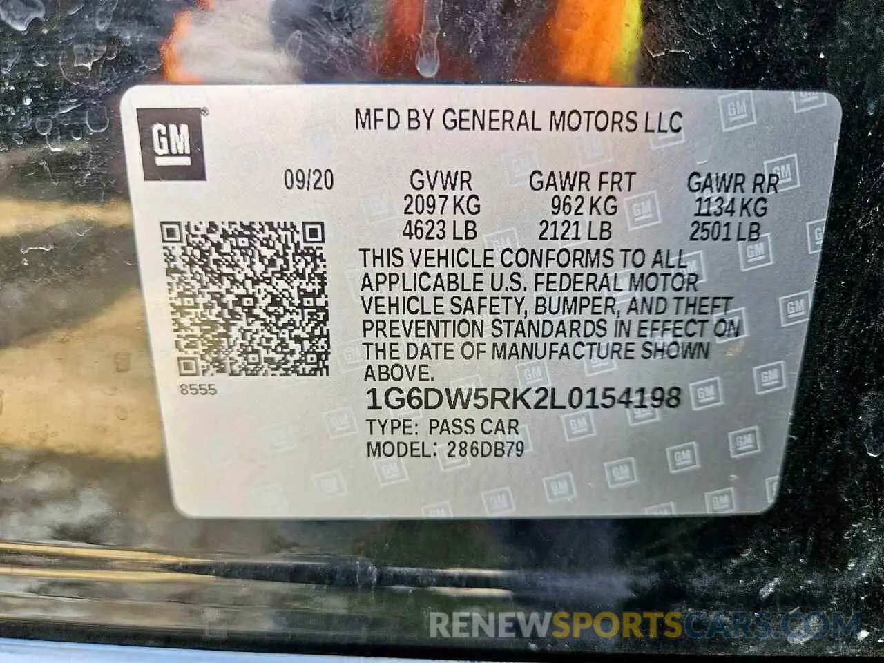 13 Photograph of a damaged car 1G6DW5RK2L0154198 CADILLAC CT5 2020