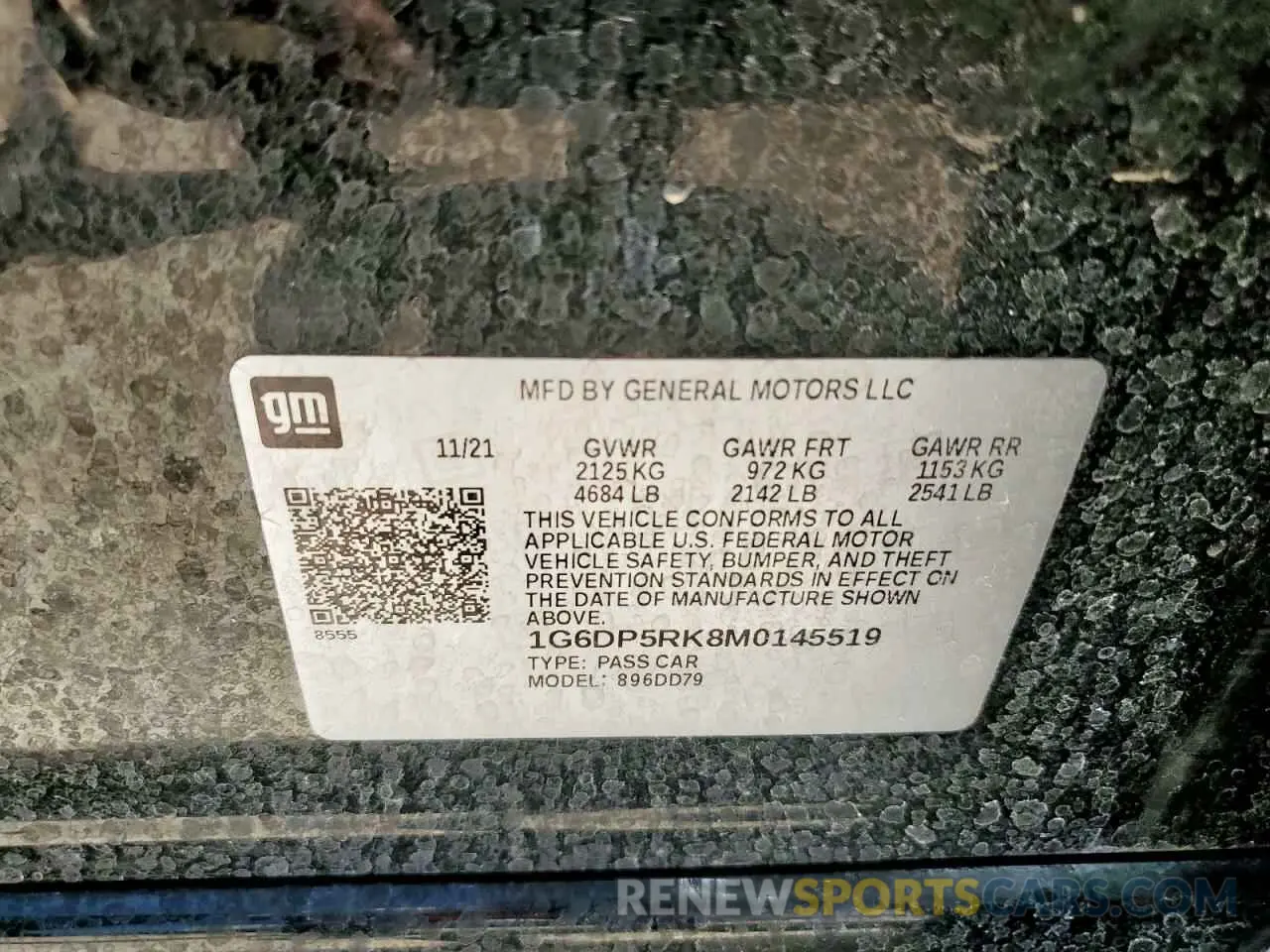 12 Photograph of a damaged car 1G6DP5RK8M0145519 CADILLAC CT5 2021