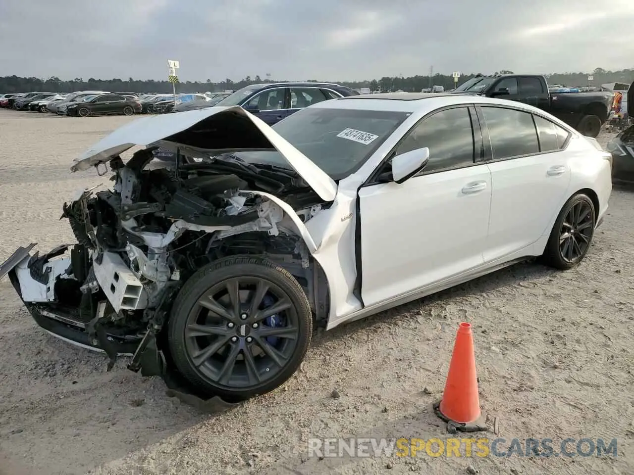 1 Photograph of a damaged car 1G6DR5RW9M0145803 CADILLAC CT5 2021