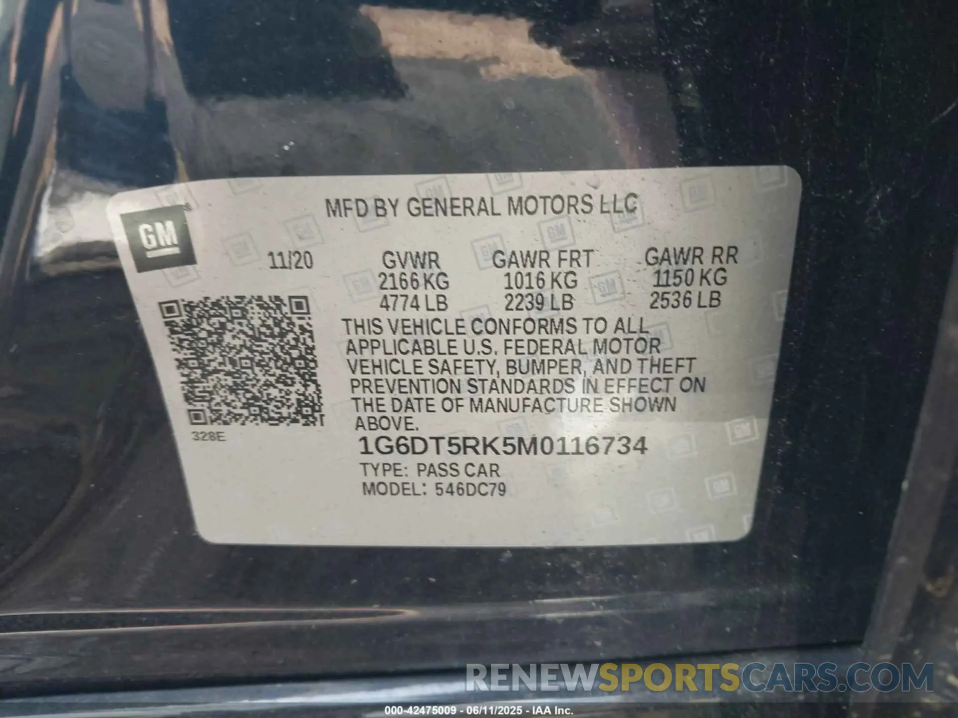 9 Photograph of a damaged car 1G6DT5RK5M0116734 CADILLAC CT5 2021