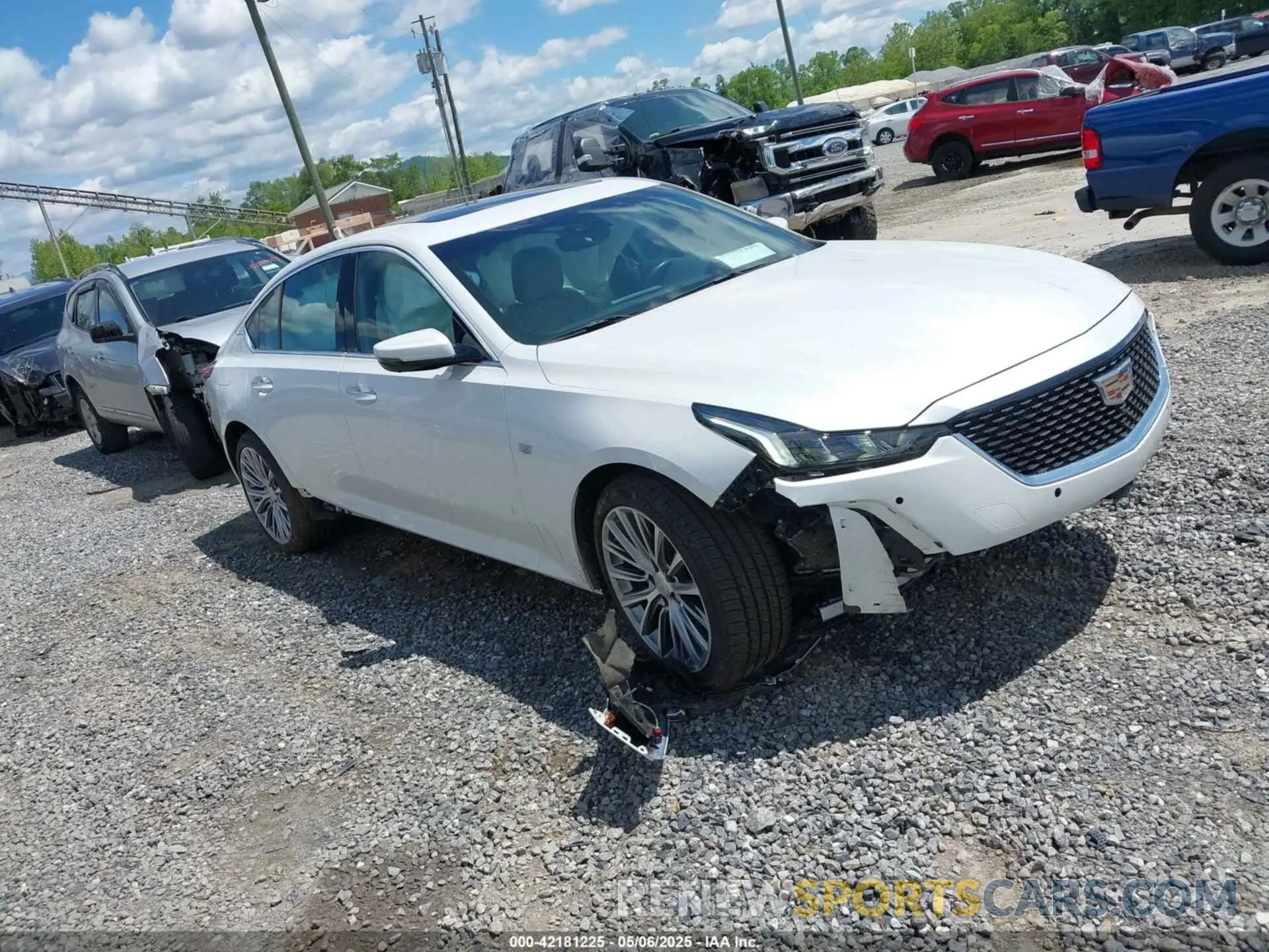 1 Photograph of a damaged car 1G6DT5RW5M0143287 CADILLAC CT5 2021