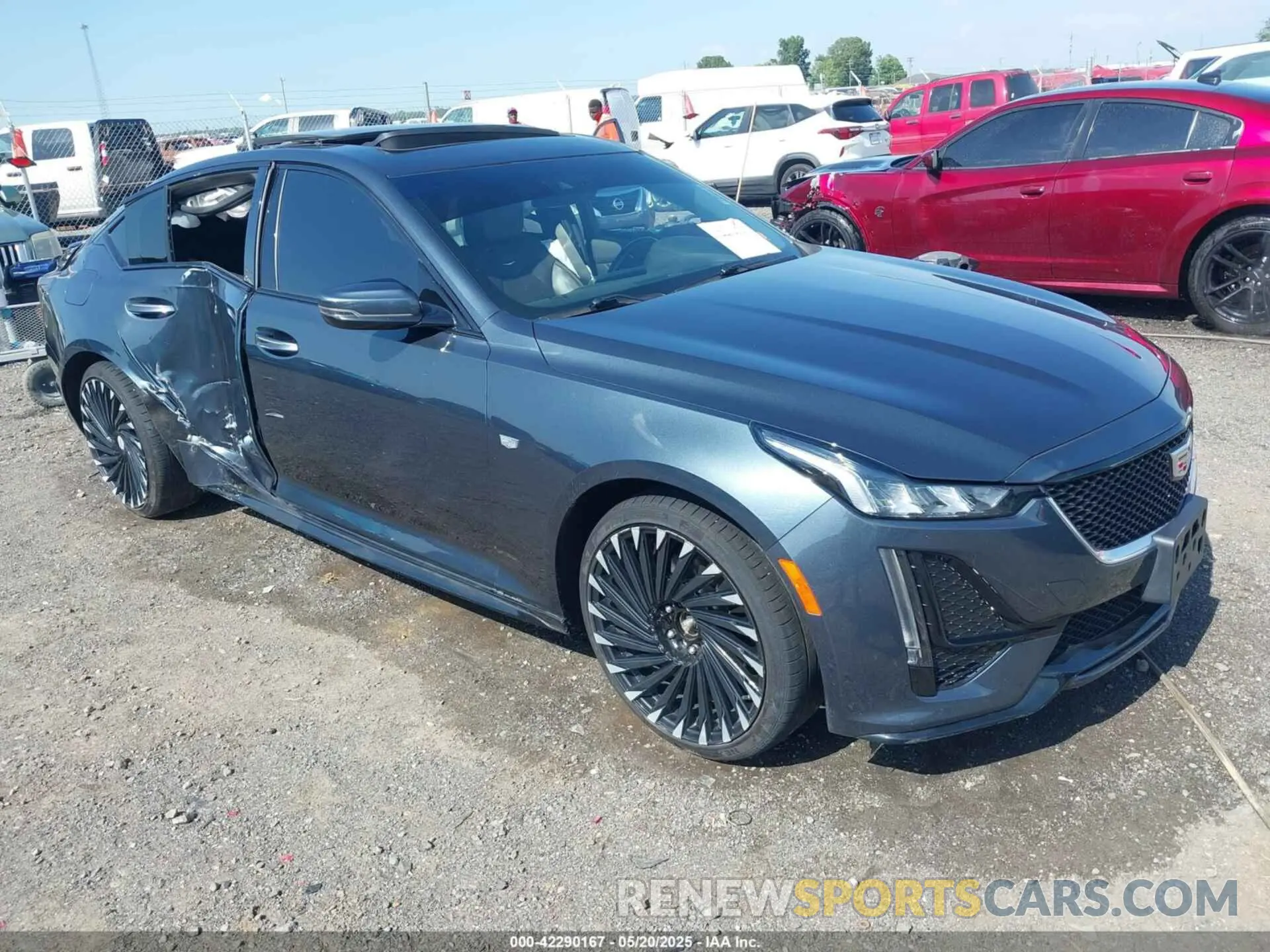 1 Photograph of a damaged car 1G6DU5RK5M0119890 CADILLAC CT5 2021