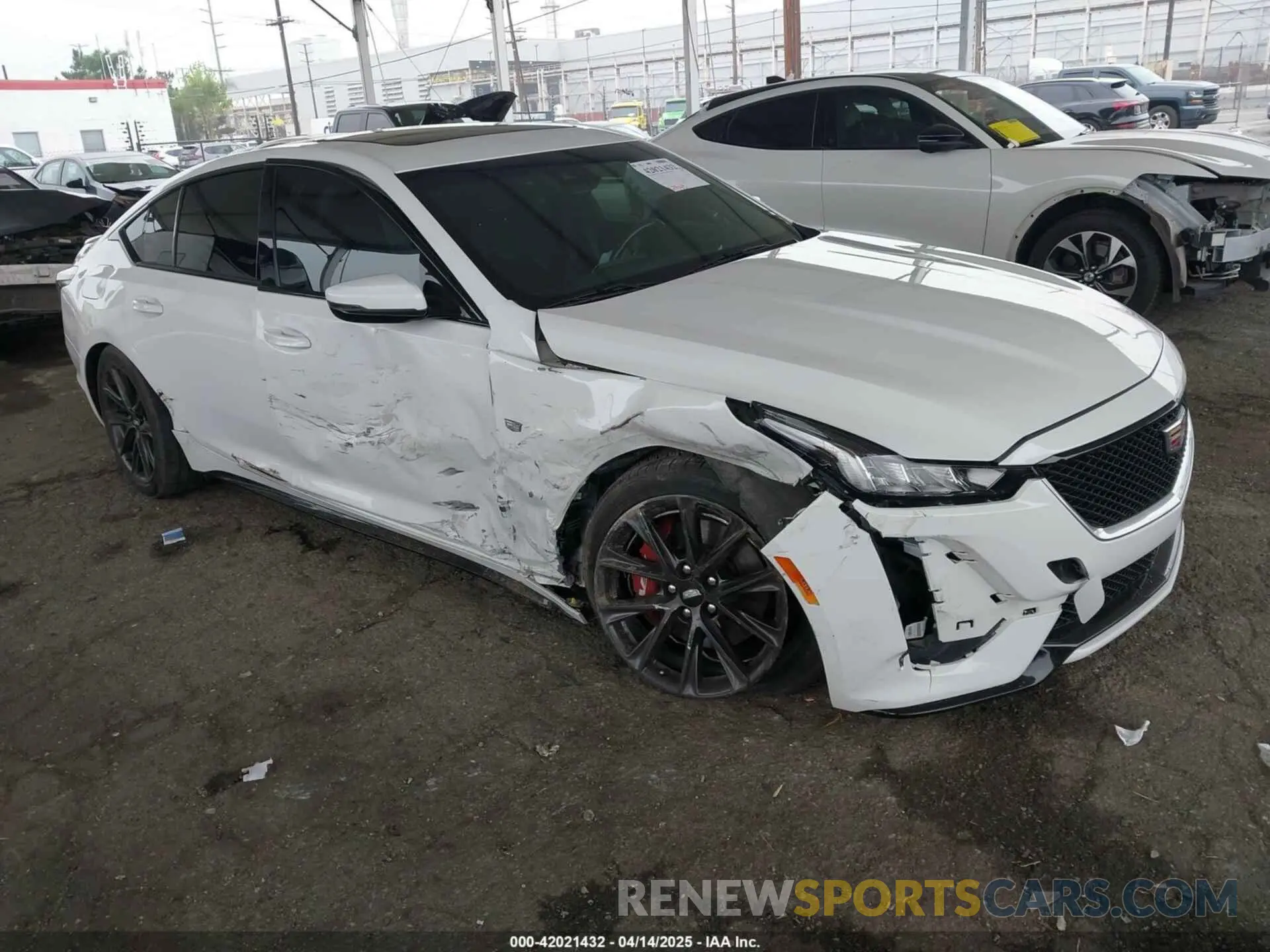 1 Photograph of a damaged car 1G6DU5RK9M0117981 CADILLAC CT5 2021