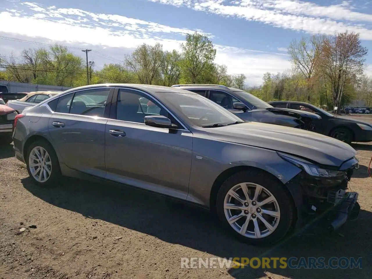4 Photograph of a damaged car 1G6DX5RK1M0126620 CADILLAC CT5 2021