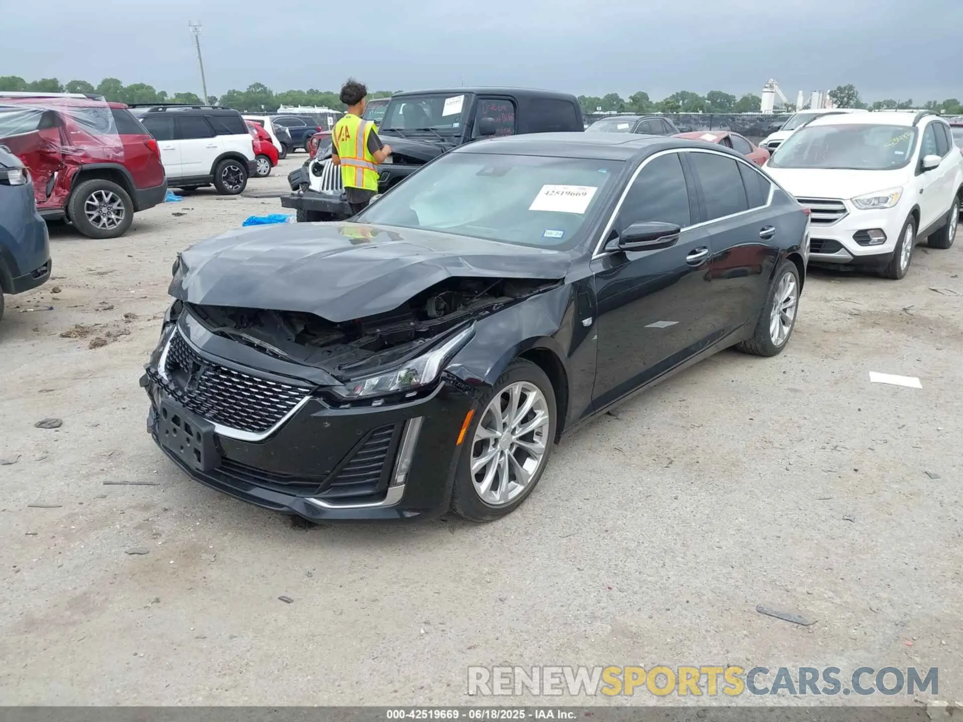 2 Photograph of a damaged car 1G6DN5RK2N0135513 CADILLAC CT5 2022