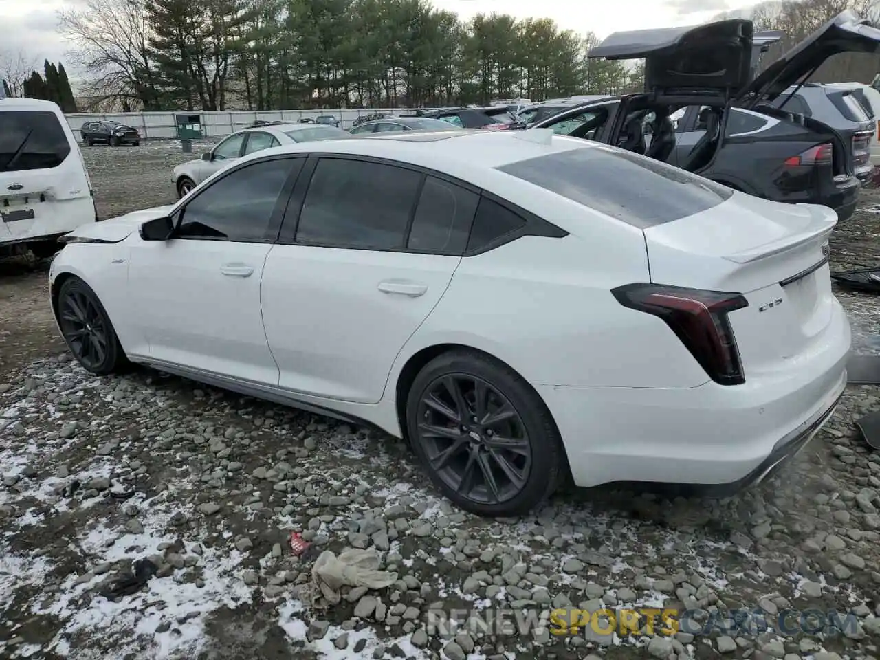 2 Photograph of a damaged car 1G6DR5RW9N0113564 CADILLAC CT5 2022