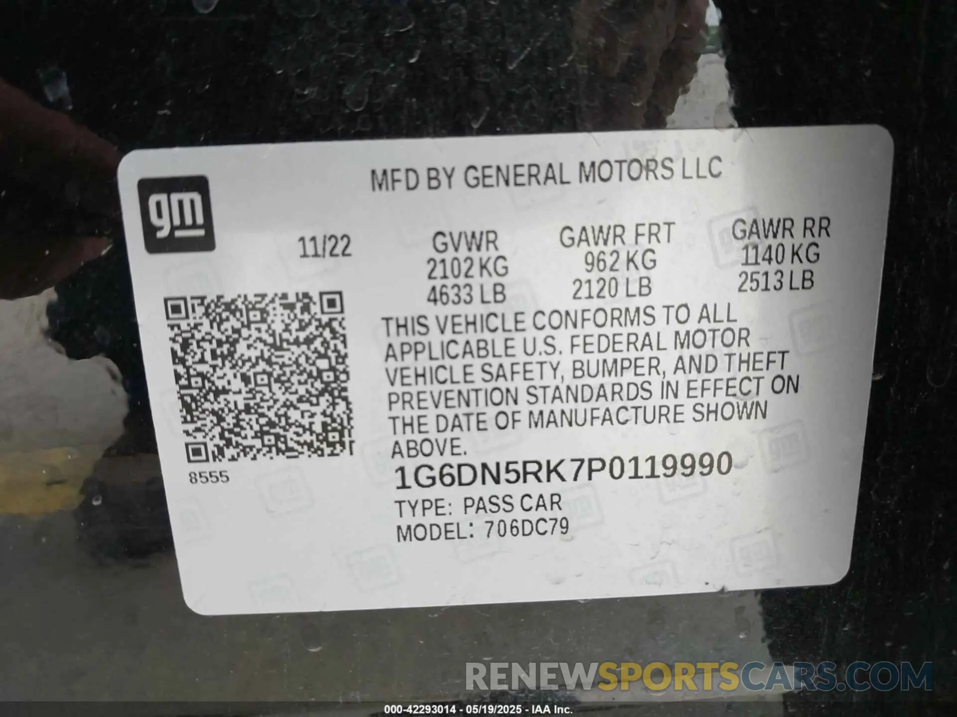 9 Photograph of a damaged car 1G6DN5RK7P0119990 CADILLAC CT5 2023