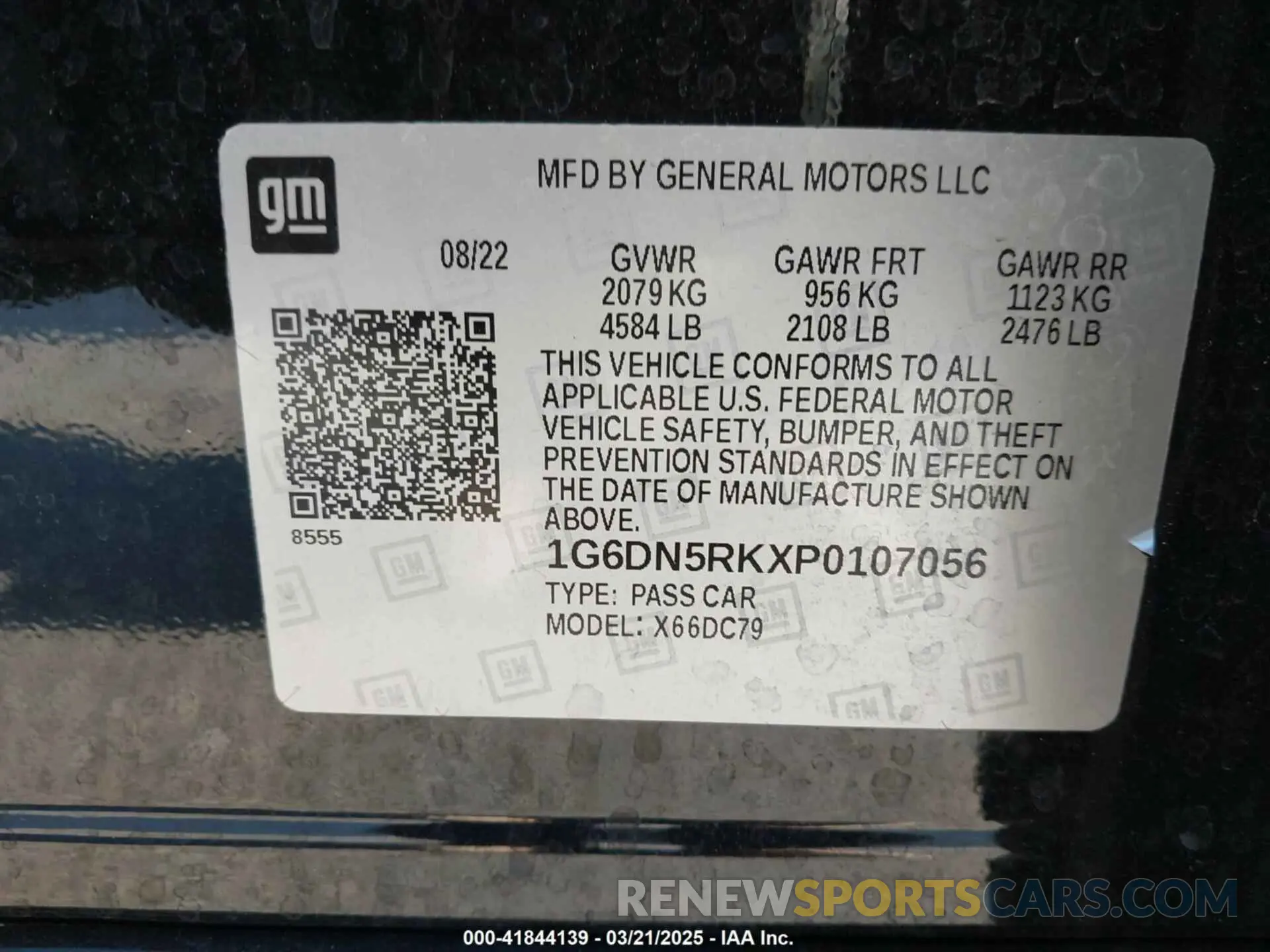 9 Photograph of a damaged car 1G6DN5RKXP0107056 CADILLAC CT5 2023