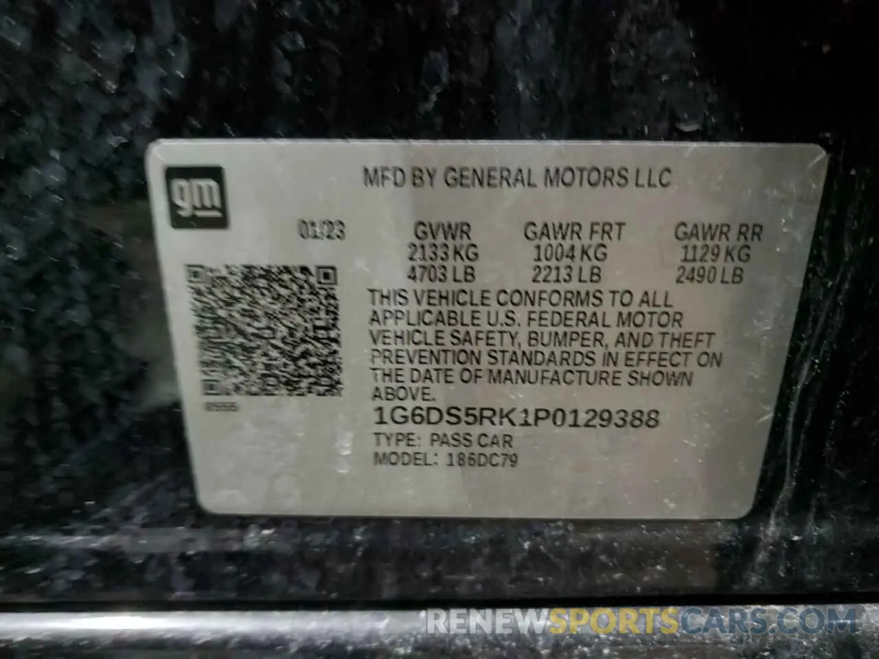13 Photograph of a damaged car 1G6DS5RK1P0129388 CADILLAC CT5 2023