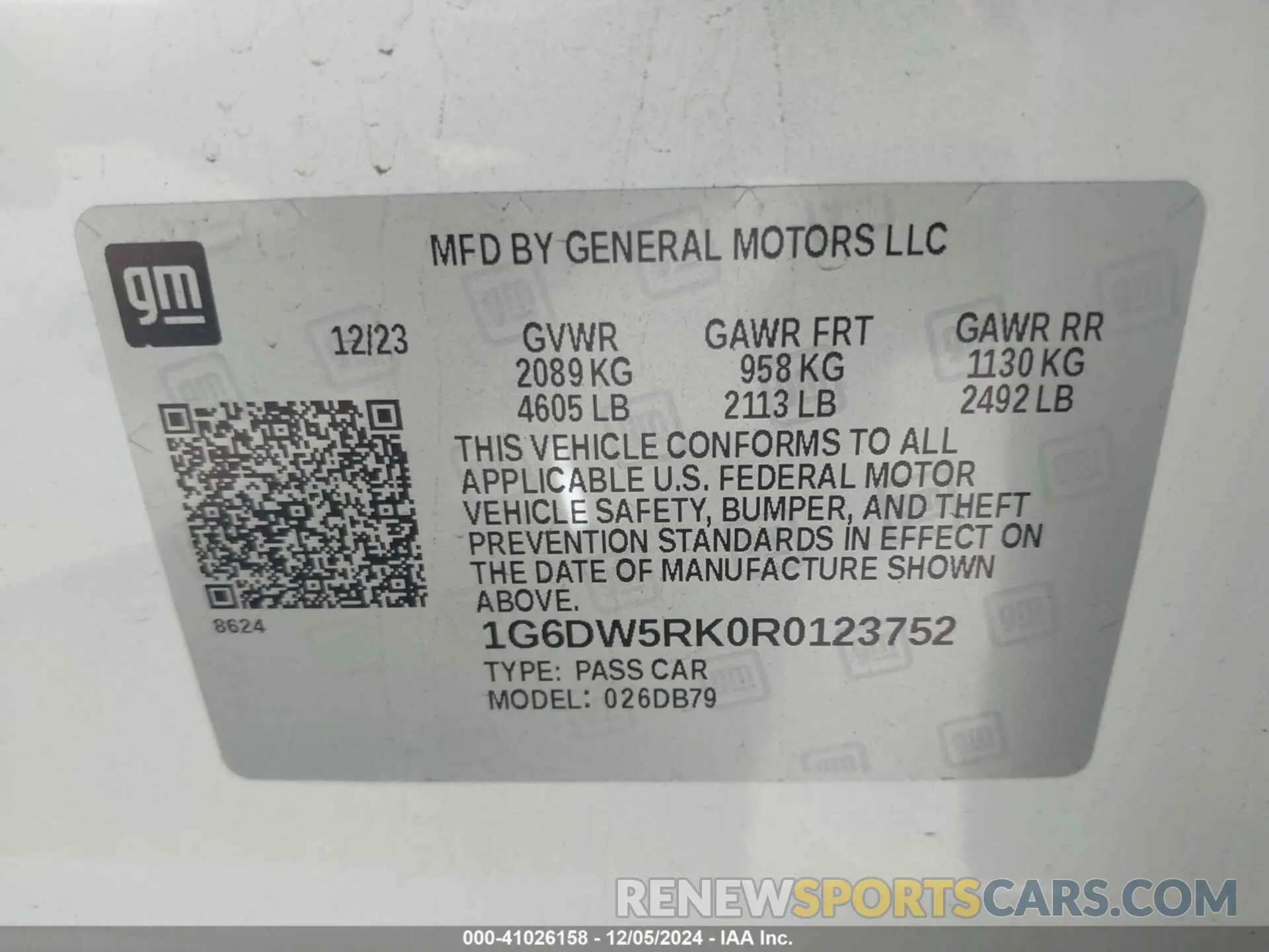 9 Photograph of a damaged car 1G6DW5RK0R0123752 CADILLAC CT5 2024