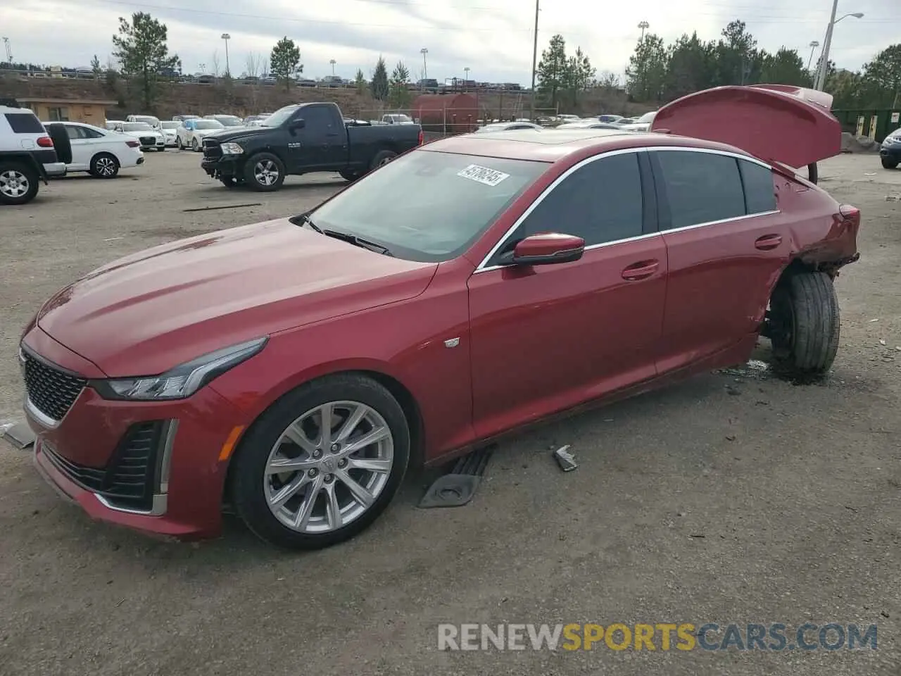 1 Photograph of a damaged car 1G6DW5RK9R0129520 CADILLAC CT5 2024