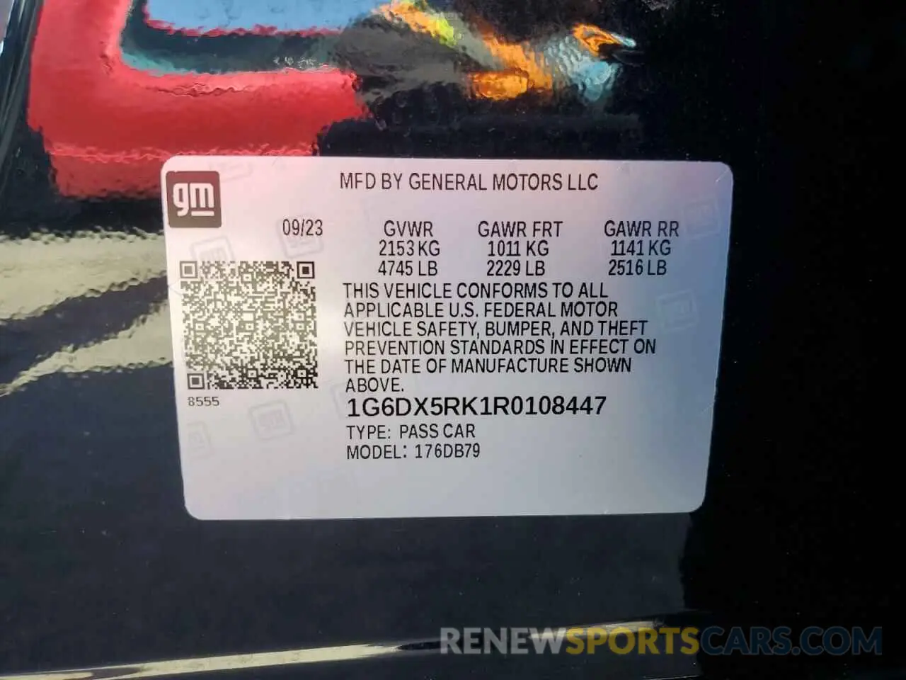 12 Photograph of a damaged car 1G6DX5RK1R0108447 CADILLAC CT5 2024