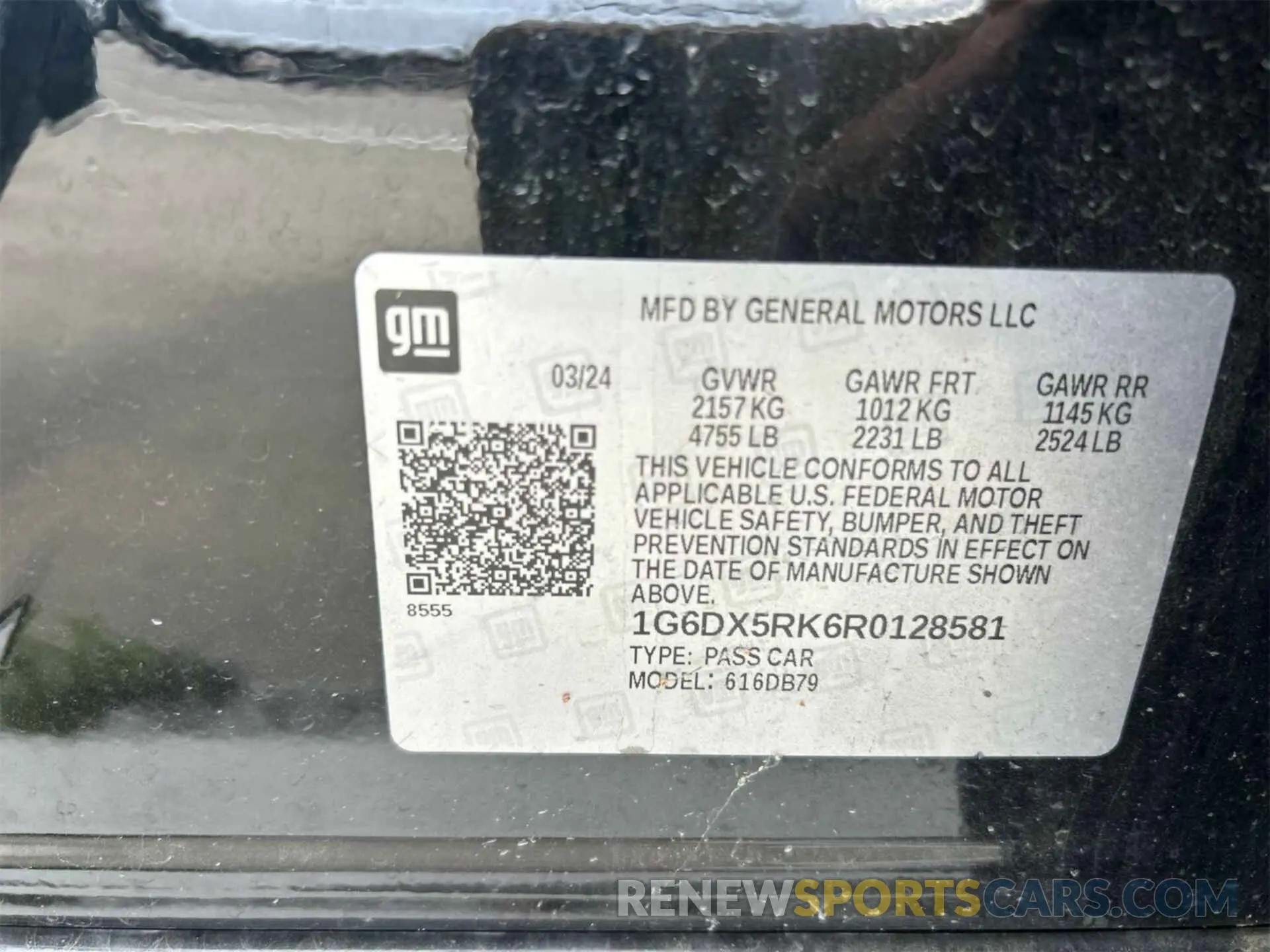 2 Photograph of a damaged car 1G6DX5RK6R0128581 CADILLAC CT5 2024