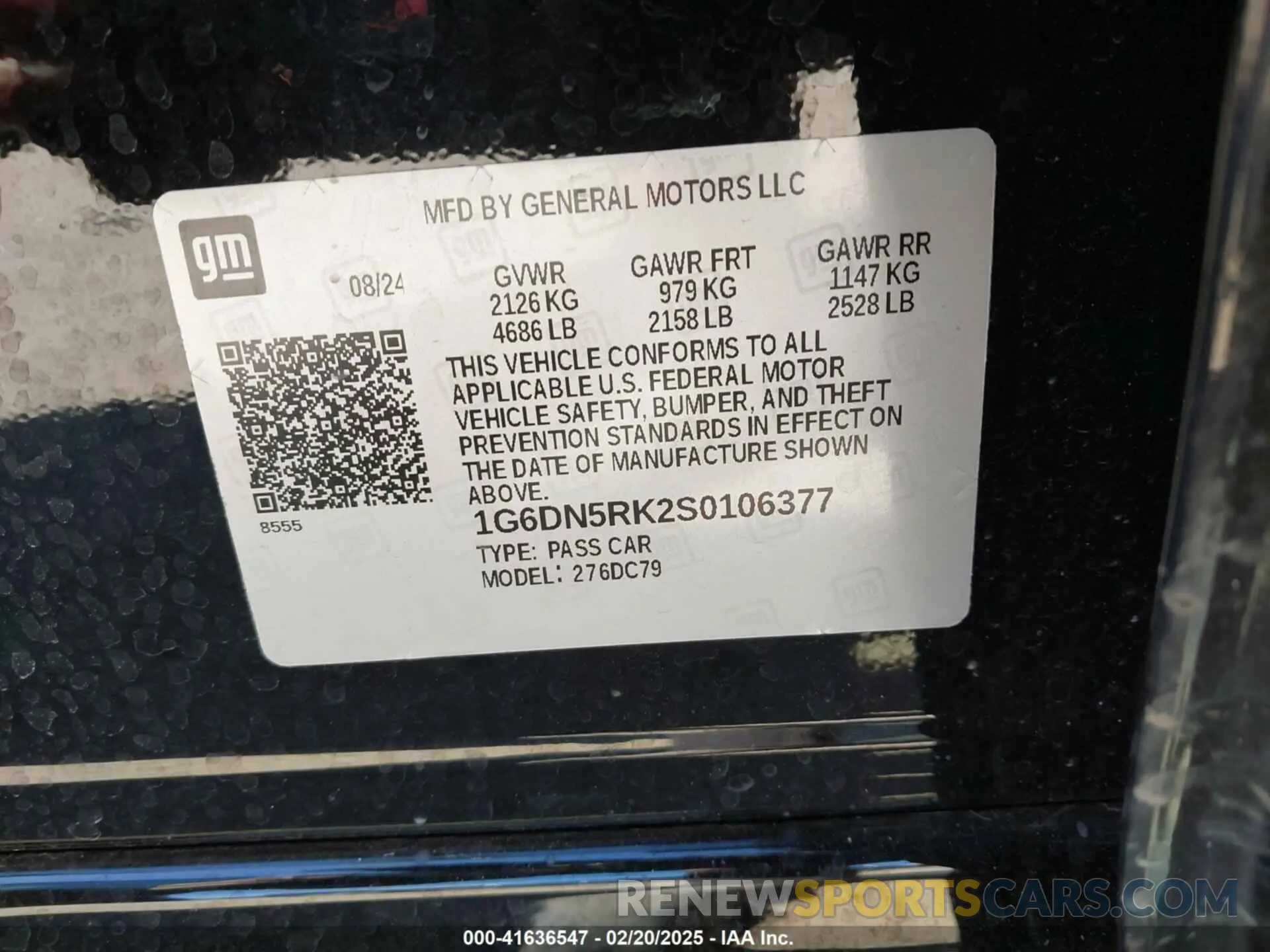 9 Photograph of a damaged car 1G6DN5RK2S0106377 CADILLAC CT5 2025