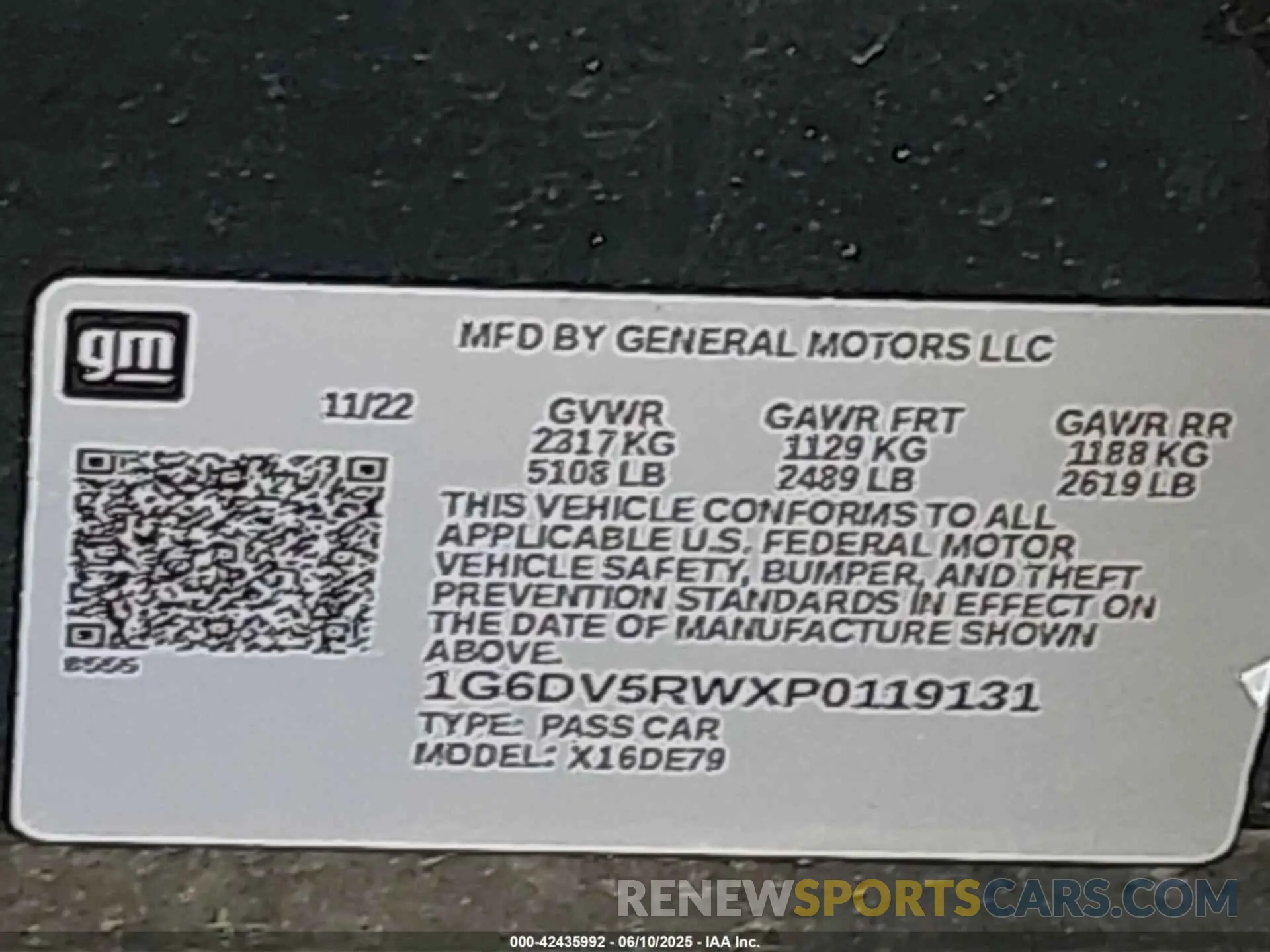 9 Photograph of a damaged car 1G6DV5RWXP0119131 CADILLAC CT5-V 2023