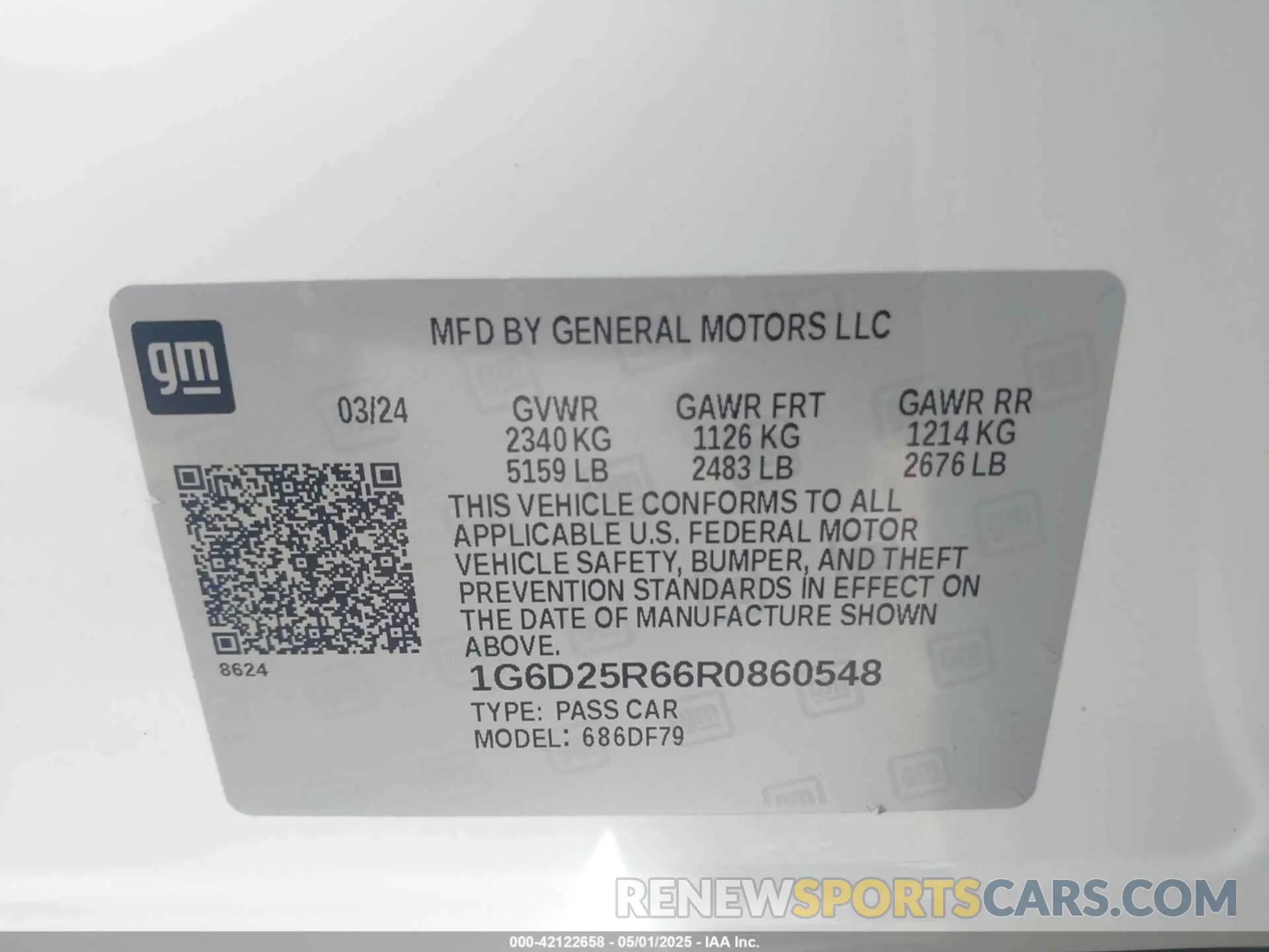 9 Photograph of a damaged car 1G6D25R66R0860548 CADILLAC CT5-V 2024