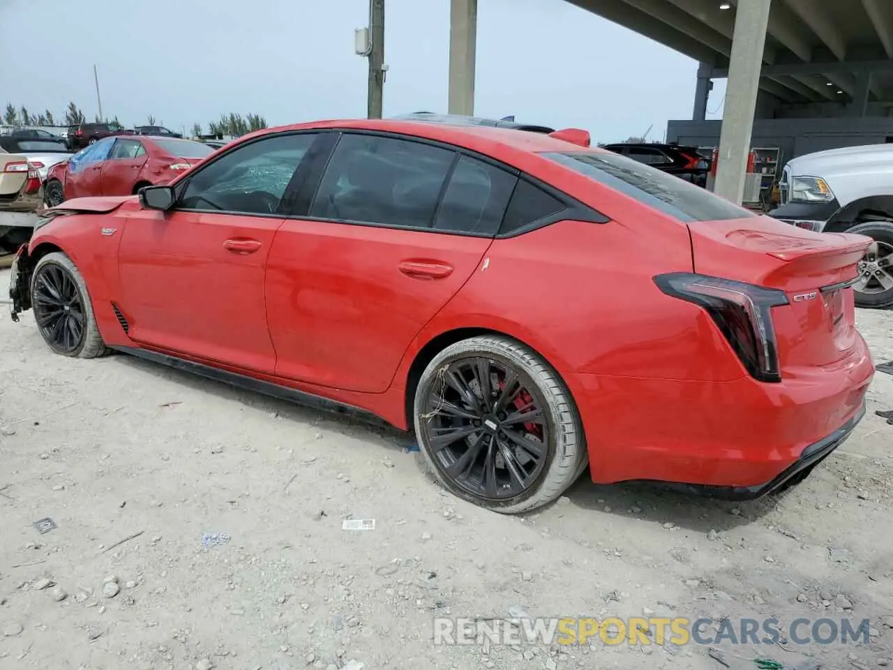 2 Photograph of a damaged car 1G6D25R64R0860242 CADILLAC CT5-V BLAC 2024