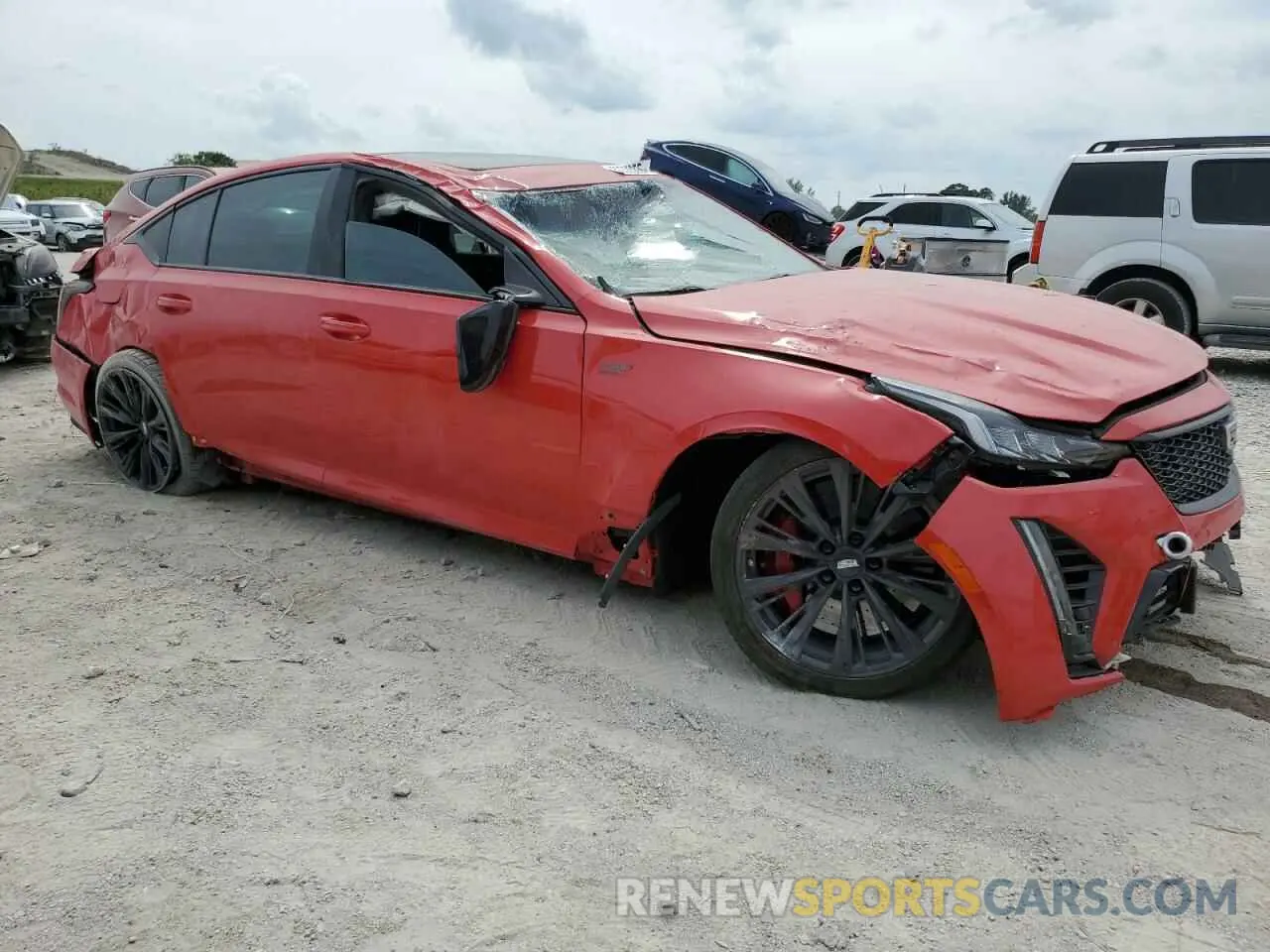 4 Photograph of a damaged car 1G6D25R64R0860242 CADILLAC CT5-V BLAC 2024