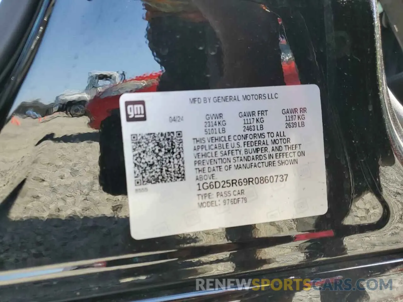 13 Photograph of a damaged car 1G6D25R69R0860737 CADILLAC CT5-V BLAC 2024