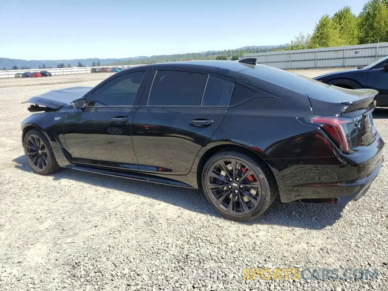 2 Photograph of a damaged car 1G6D25R69R0860737 CADILLAC CT5-V BLAC 2024