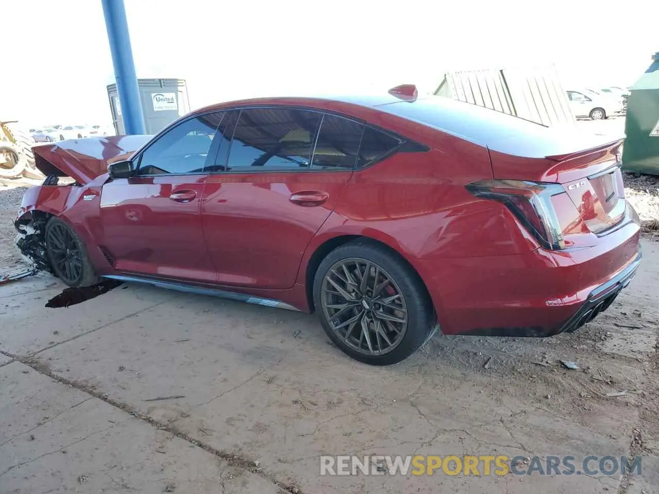 2 Photograph of a damaged car 1G6D35R62R0810954 CADILLAC CT5-V BLAC 2024