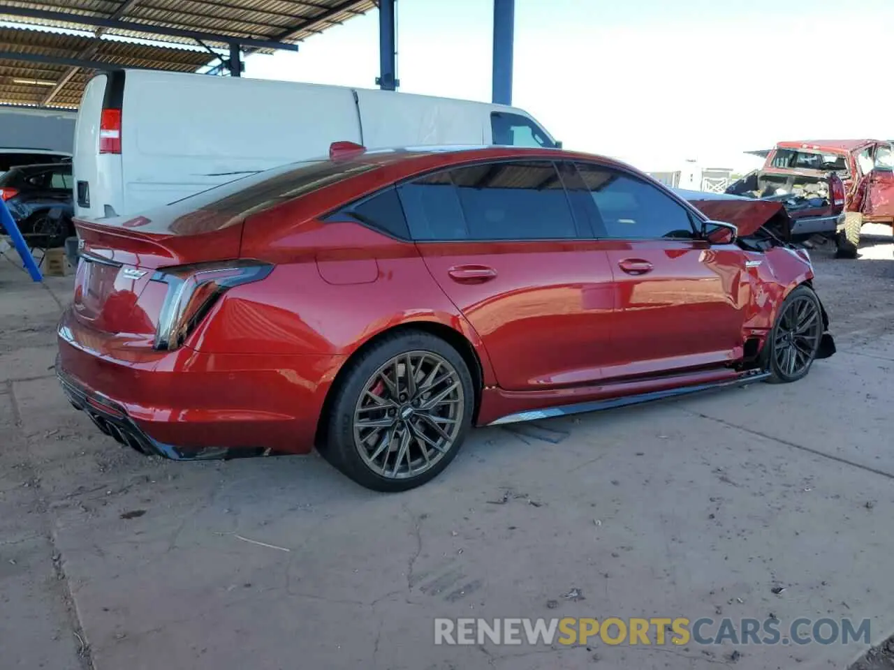 3 Photograph of a damaged car 1G6D35R62R0810954 CADILLAC CT5-V BLAC 2024