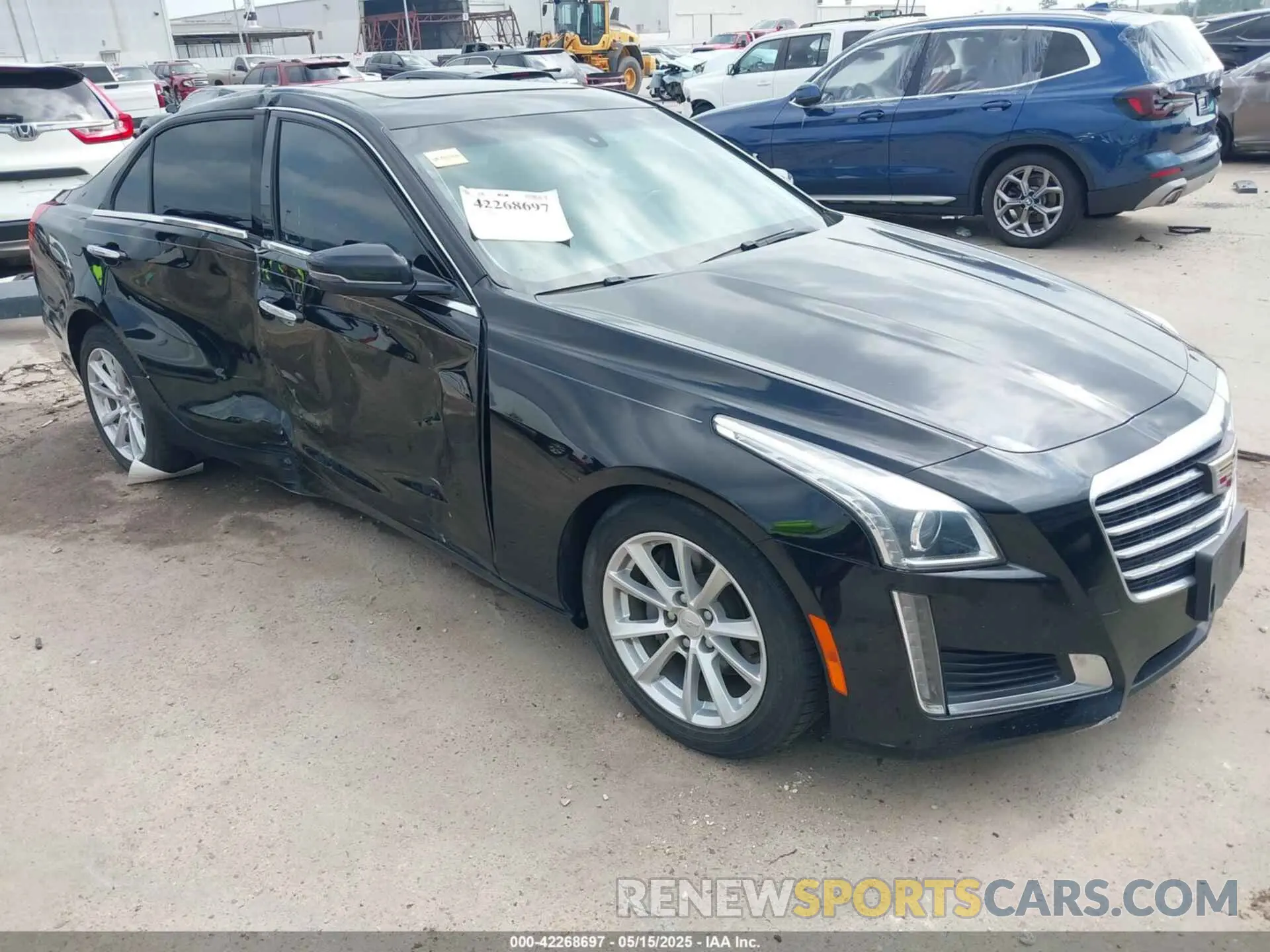 1 Photograph of a damaged car 1G6AP5SX0K0141809 CADILLAC CTS 2019