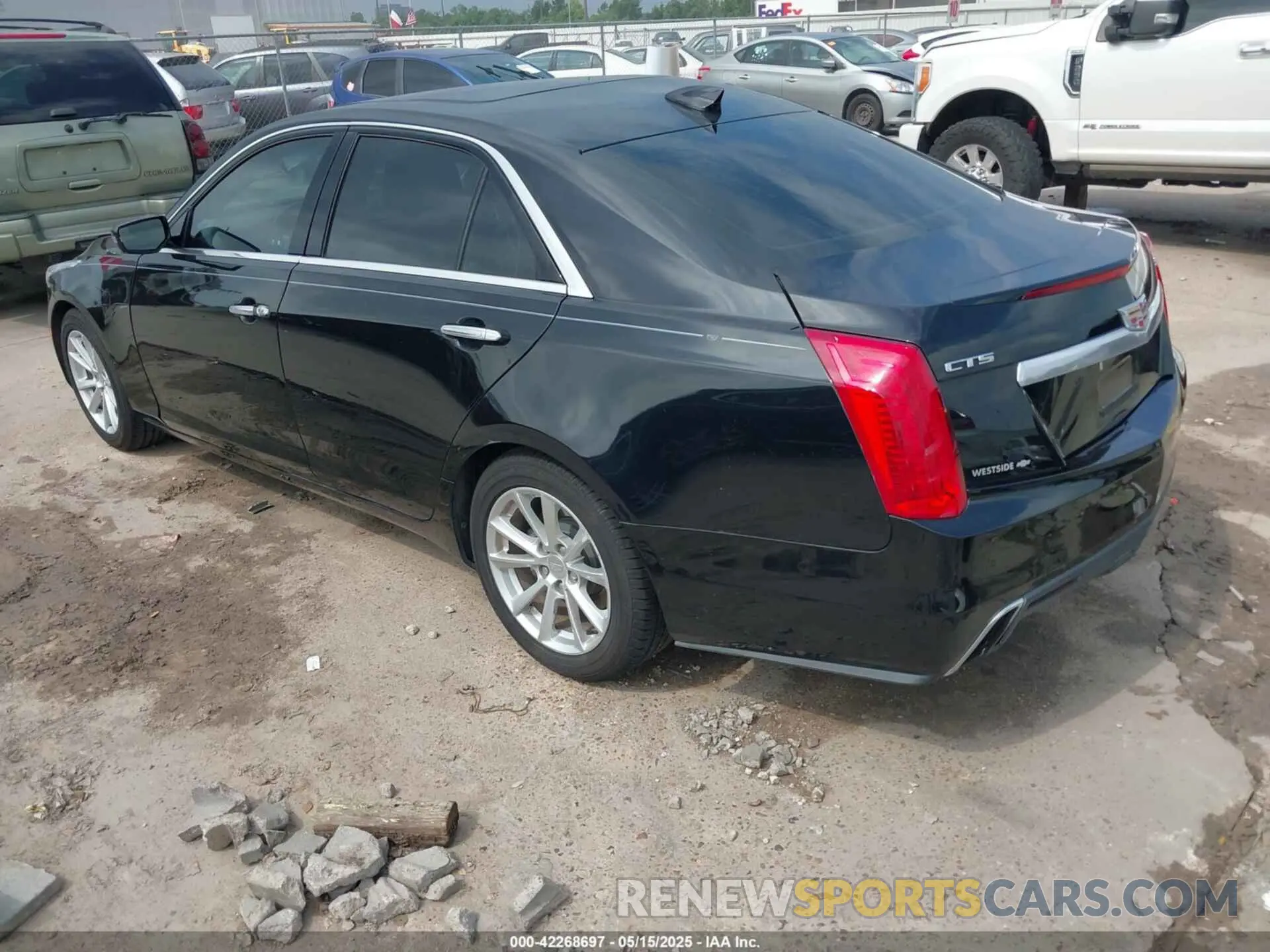 3 Photograph of a damaged car 1G6AP5SX0K0141809 CADILLAC CTS 2019