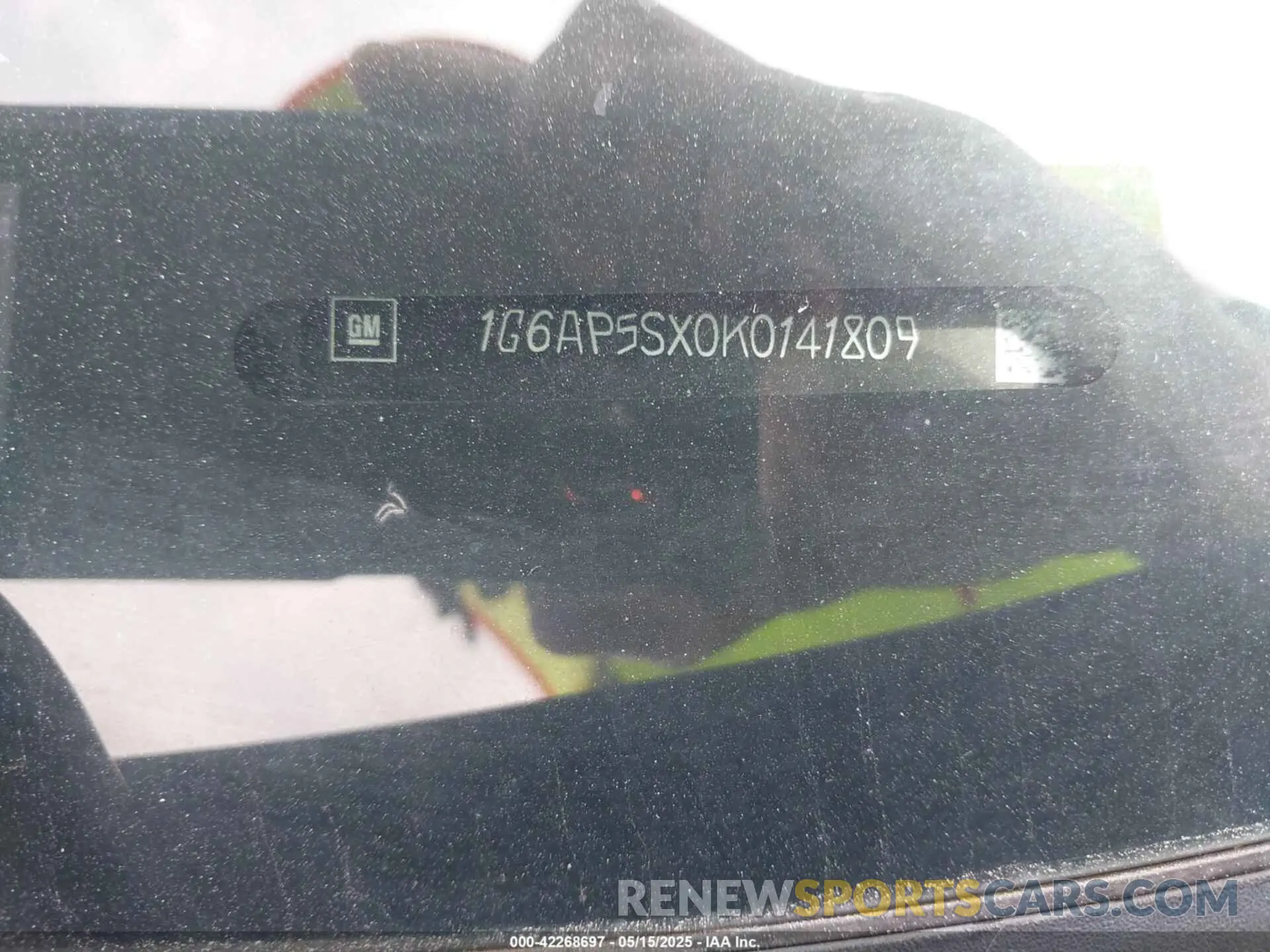 9 Photograph of a damaged car 1G6AP5SX0K0141809 CADILLAC CTS 2019
