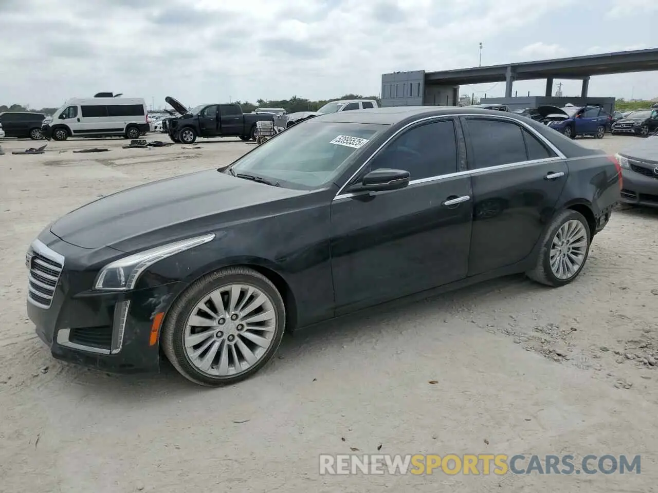 1 Photograph of a damaged car 1G6AR5SS0K0136706 CADILLAC CTS 2019