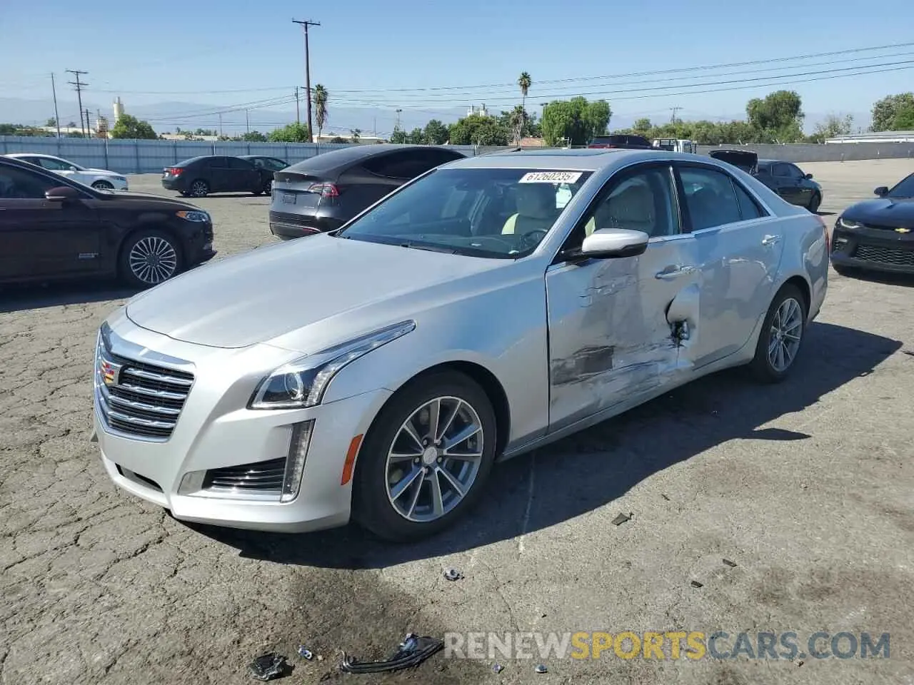 1 Photograph of a damaged car 1G6AR5SS2K0100550 CADILLAC CTS 2019