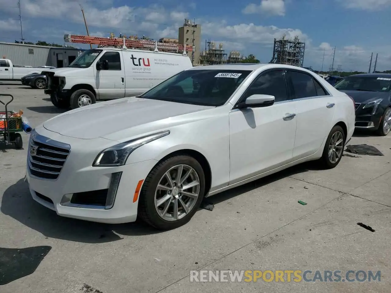 1 Photograph of a damaged car 1G6AR5SS3K0138689 CADILLAC CTS 2019