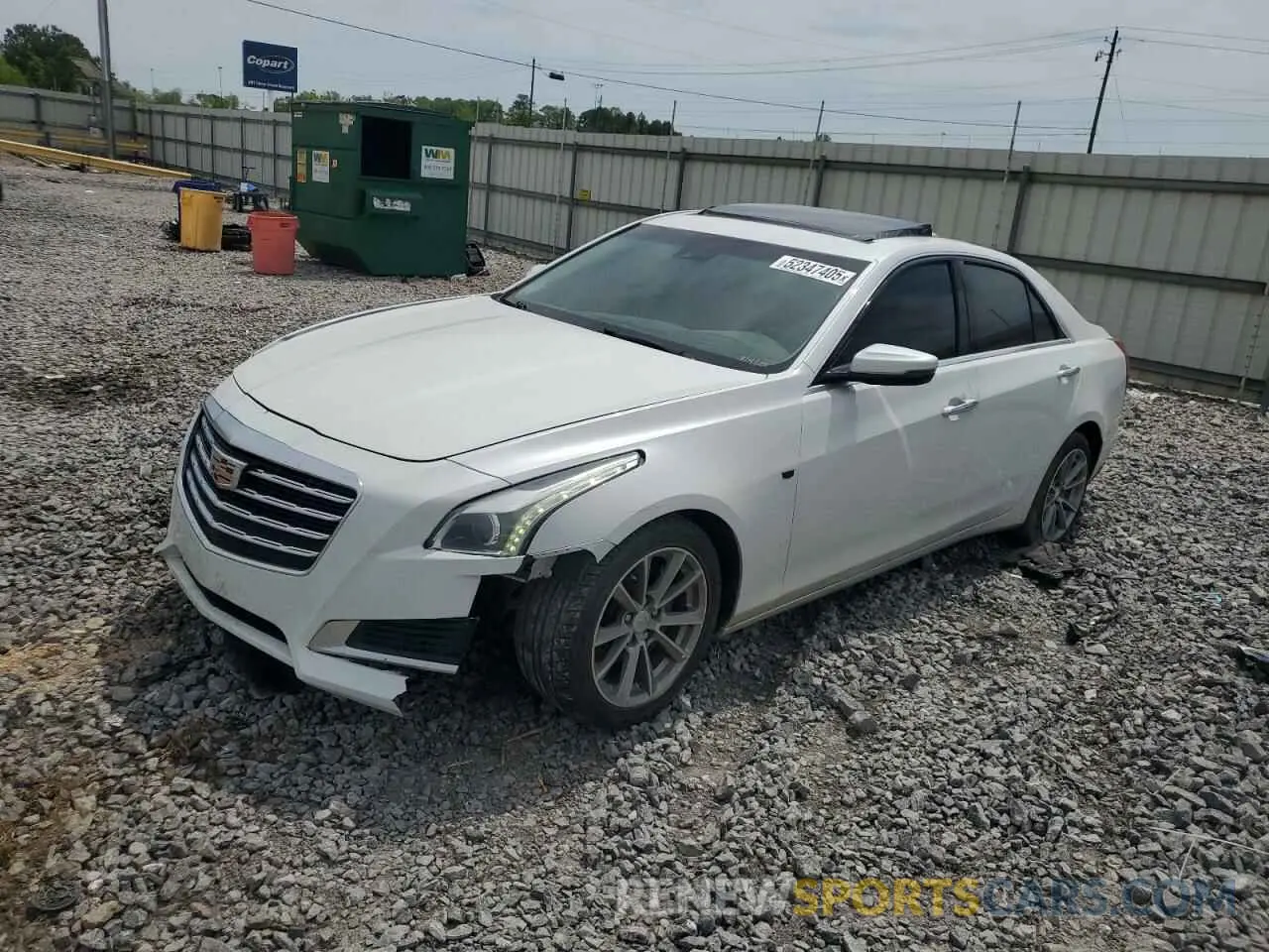 1 Photograph of a damaged car 1G6AR5SS4K0106432 CADILLAC CTS 2019