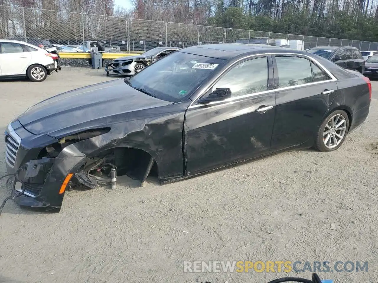1 Photograph of a damaged car 1G6AR5SS9K0132380 CADILLAC CTS 2019