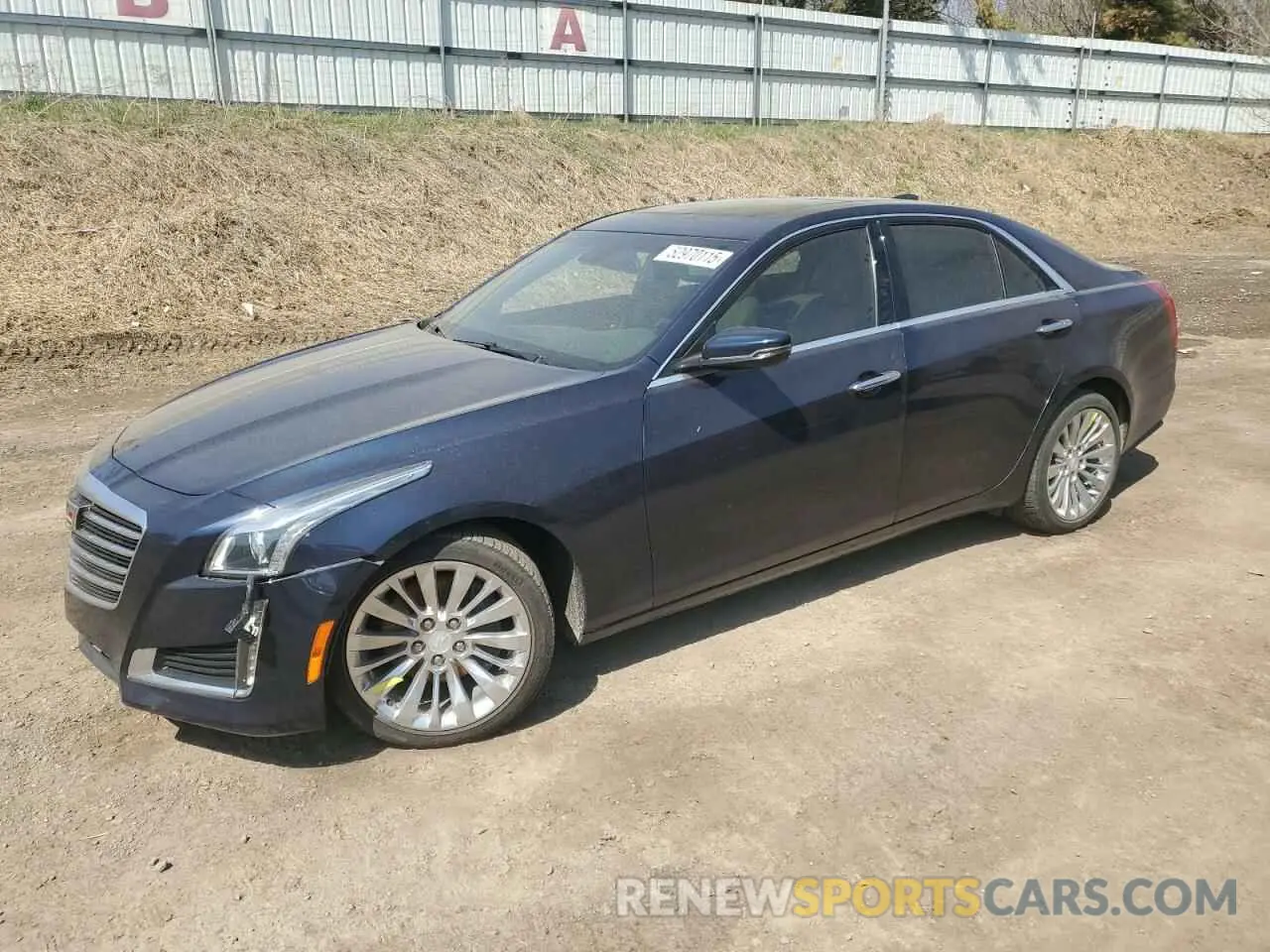 1 Photograph of a damaged car 1G6AX5SS1K0101825 CADILLAC CTS 2019
