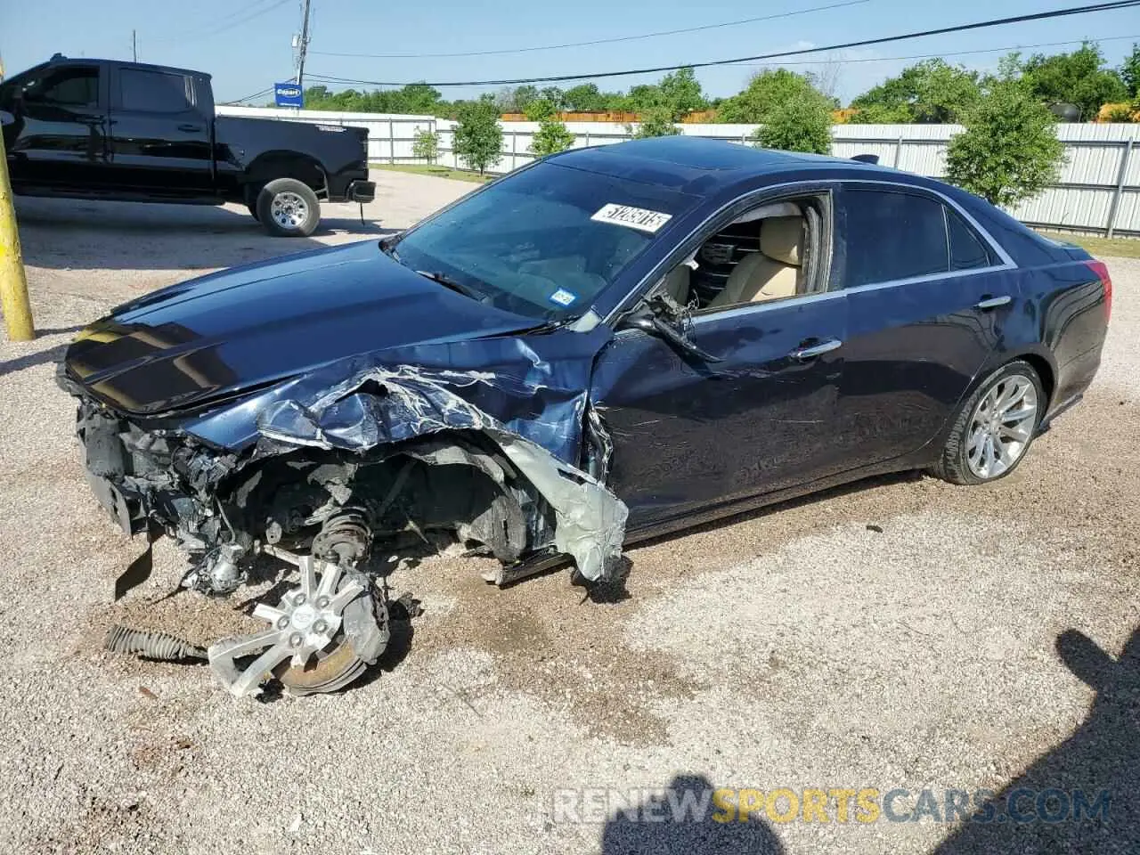 1 Photograph of a damaged car 1G6AX5SX3K0112126 CADILLAC CTS 2019