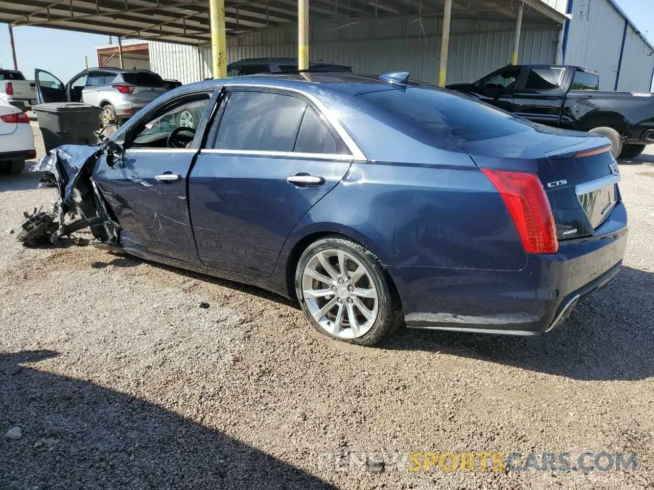 2 Photograph of a damaged car 1G6AX5SX3K0112126 CADILLAC CTS 2019