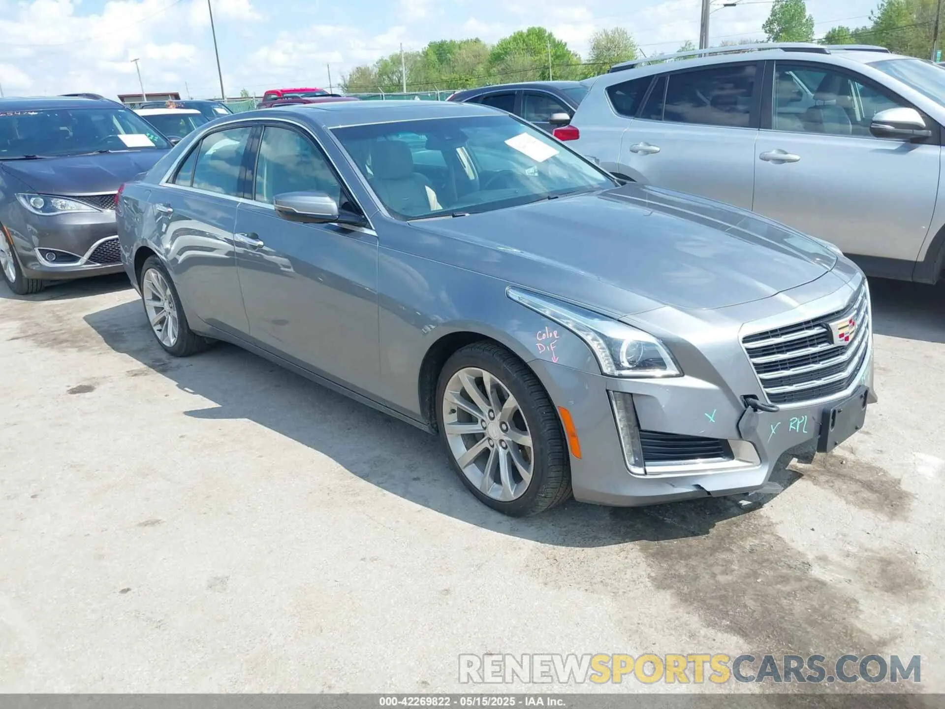 1 Photograph of a damaged car 1G6AX5SX3K0121389 CADILLAC CTS 2019