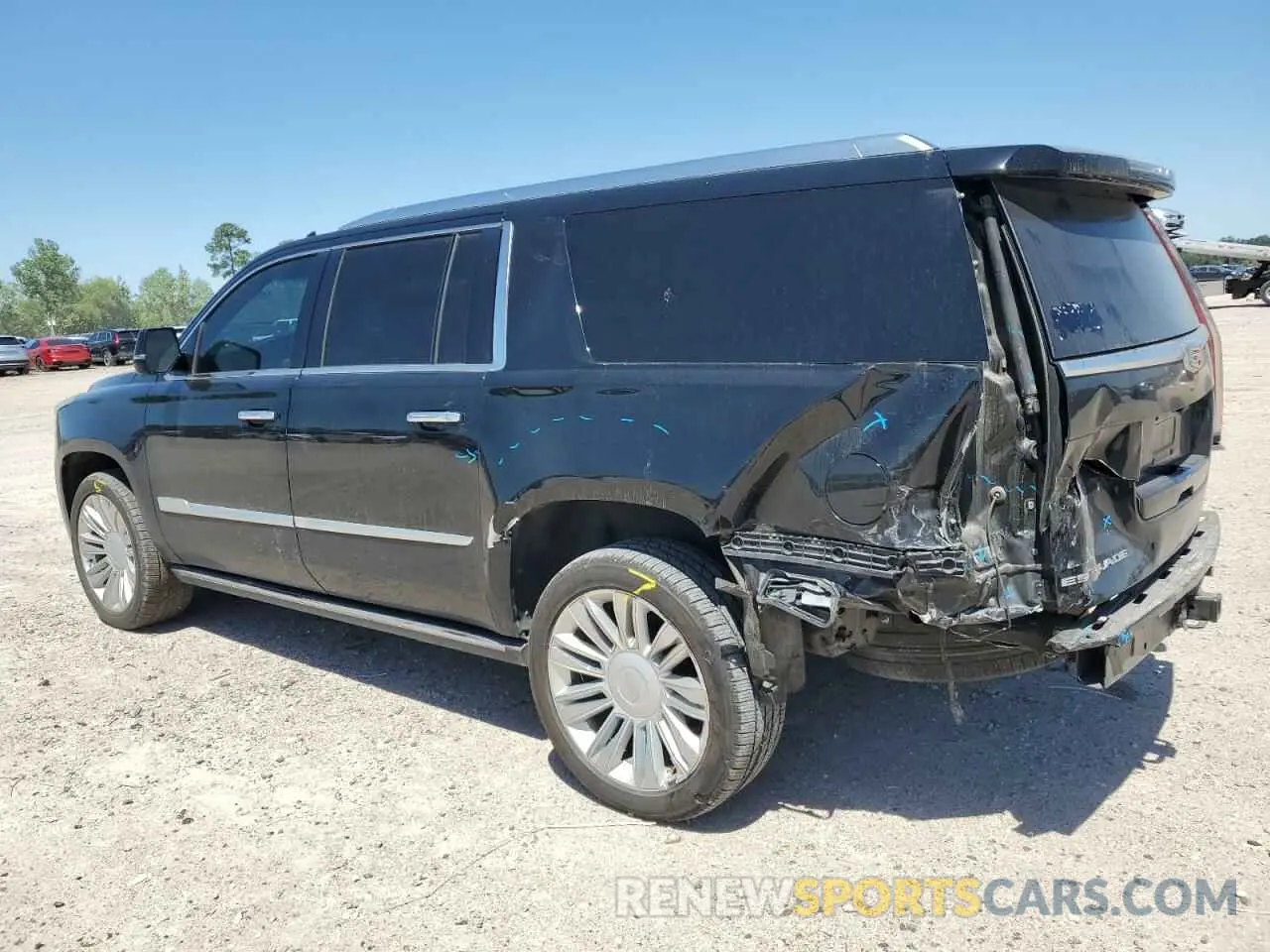 2 Photograph of a damaged car 1GYS3KKJ6KR139107 CADILLAC ESCALADE 2019
