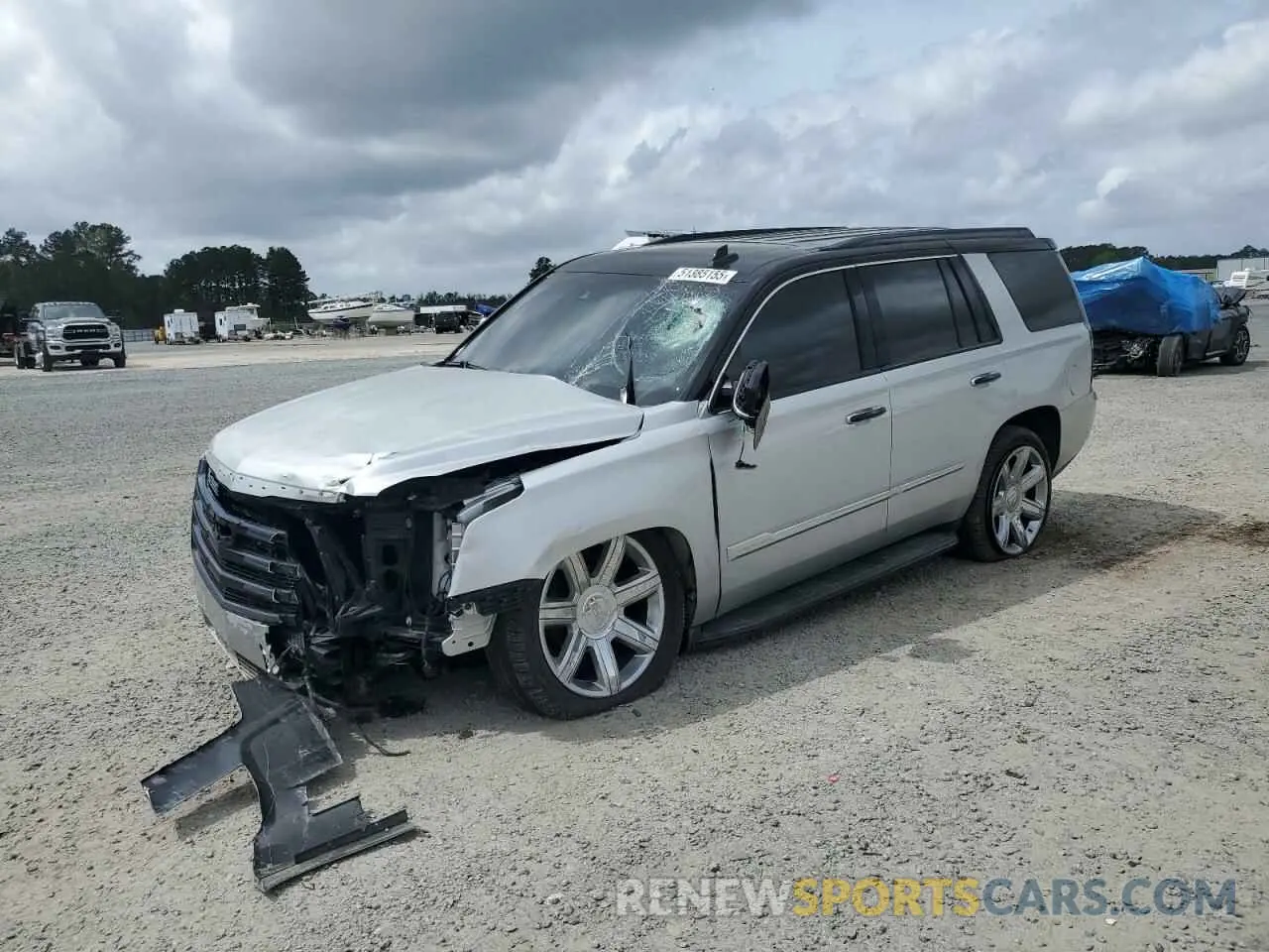 1 Photograph of a damaged car 1GYS3BKJ4LR185701 CADILLAC ESCALADE 2020