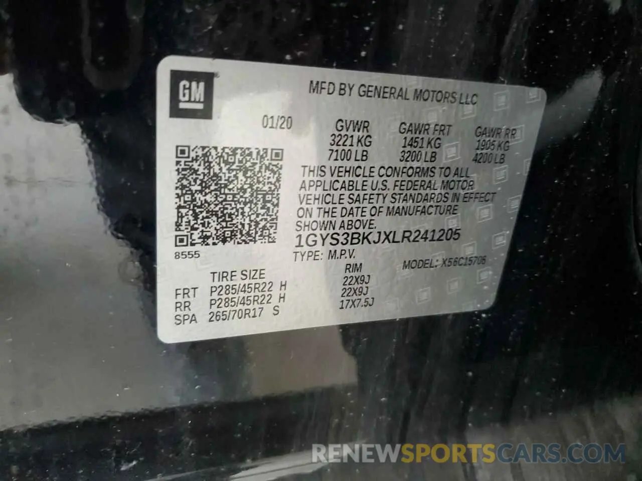 13 Photograph of a damaged car 1GYS3BKJXLR241205 CADILLAC ESCALADE 2020