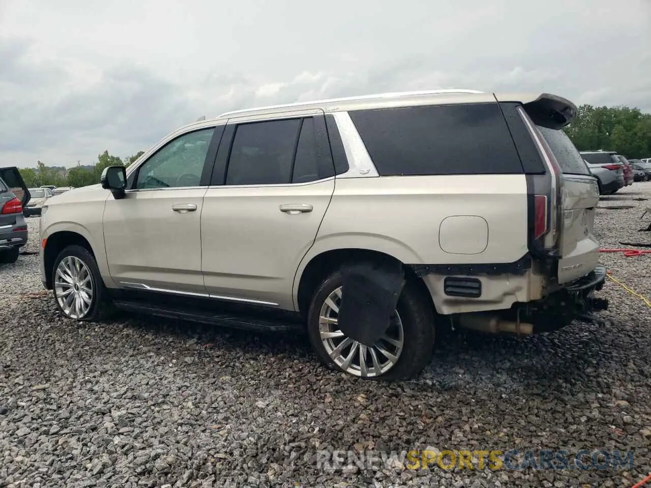 2 Photograph of a damaged car 1GYS3BKL1MR253813 CADILLAC ESCALADE 2021