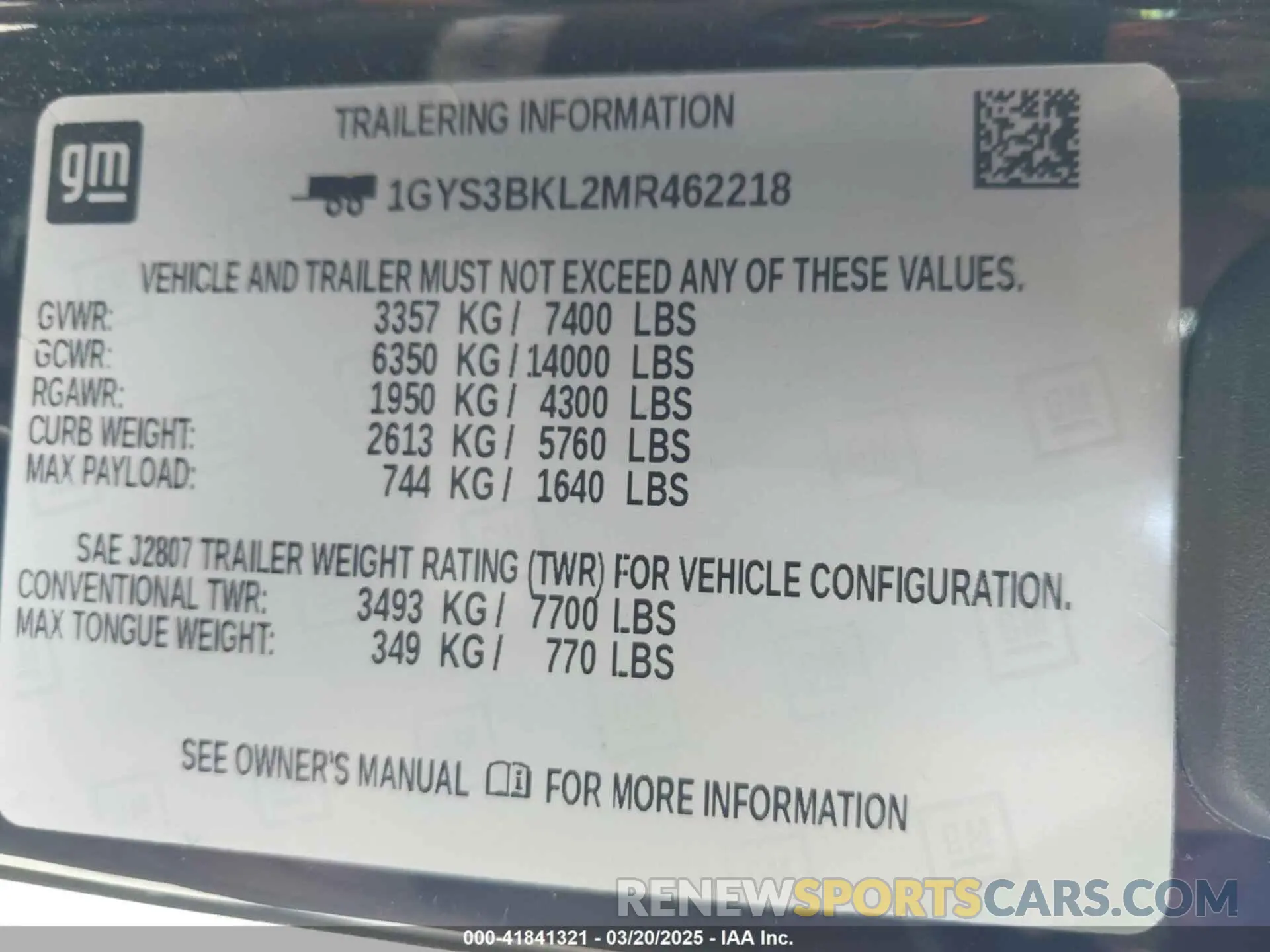 9 Photograph of a damaged car 1GYS3BKL2MR462218 CADILLAC ESCALADE 2021