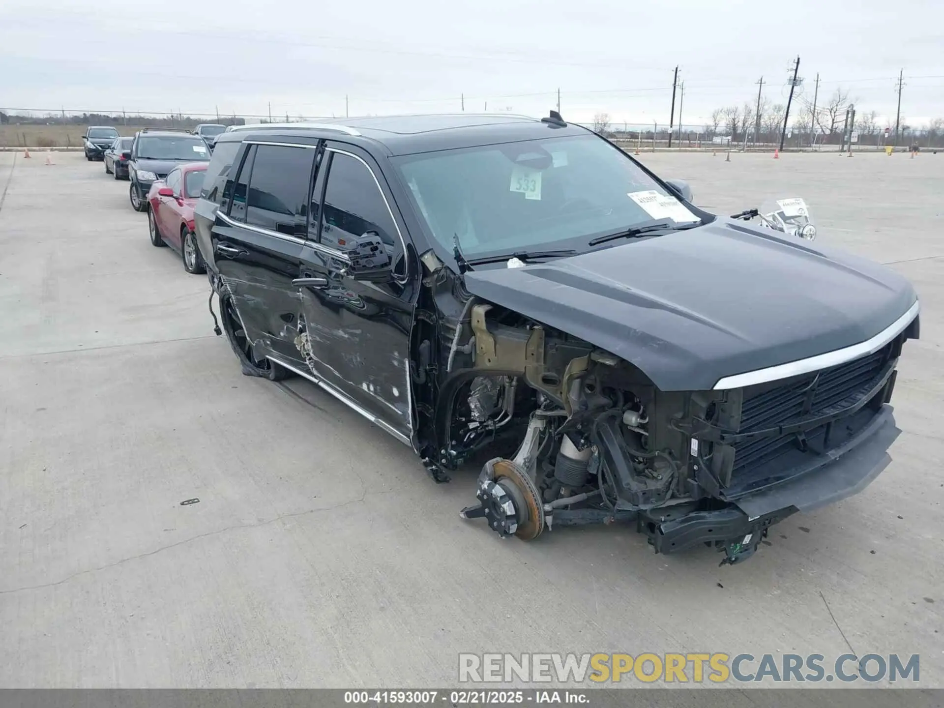 1 Photograph of a damaged car 1GYS3CKL2MR163981 CADILLAC ESCALADE 2021