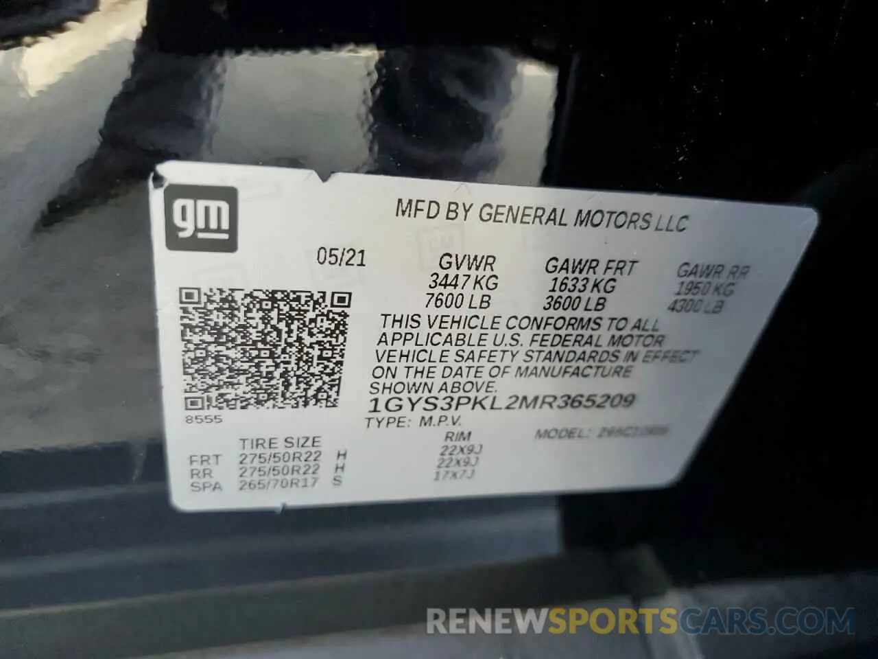 13 Photograph of a damaged car 1GYS3PKL2MR365209 CADILLAC ESCALADE 2021
