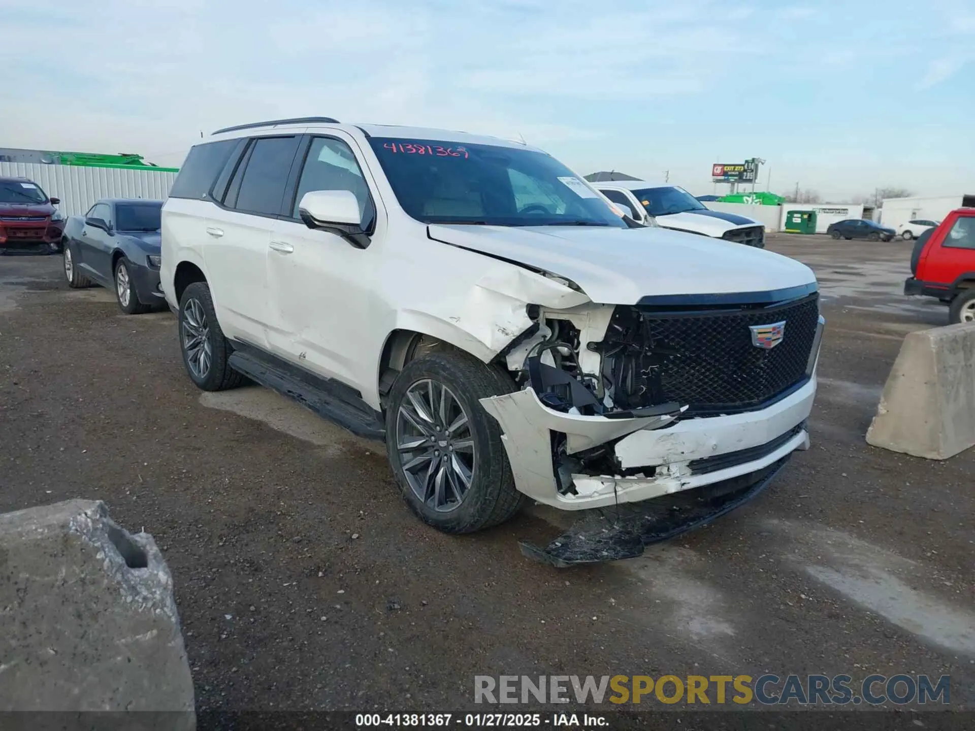 1 Photograph of a damaged car 1GYS4EKLXMR278997 CADILLAC ESCALADE 2021